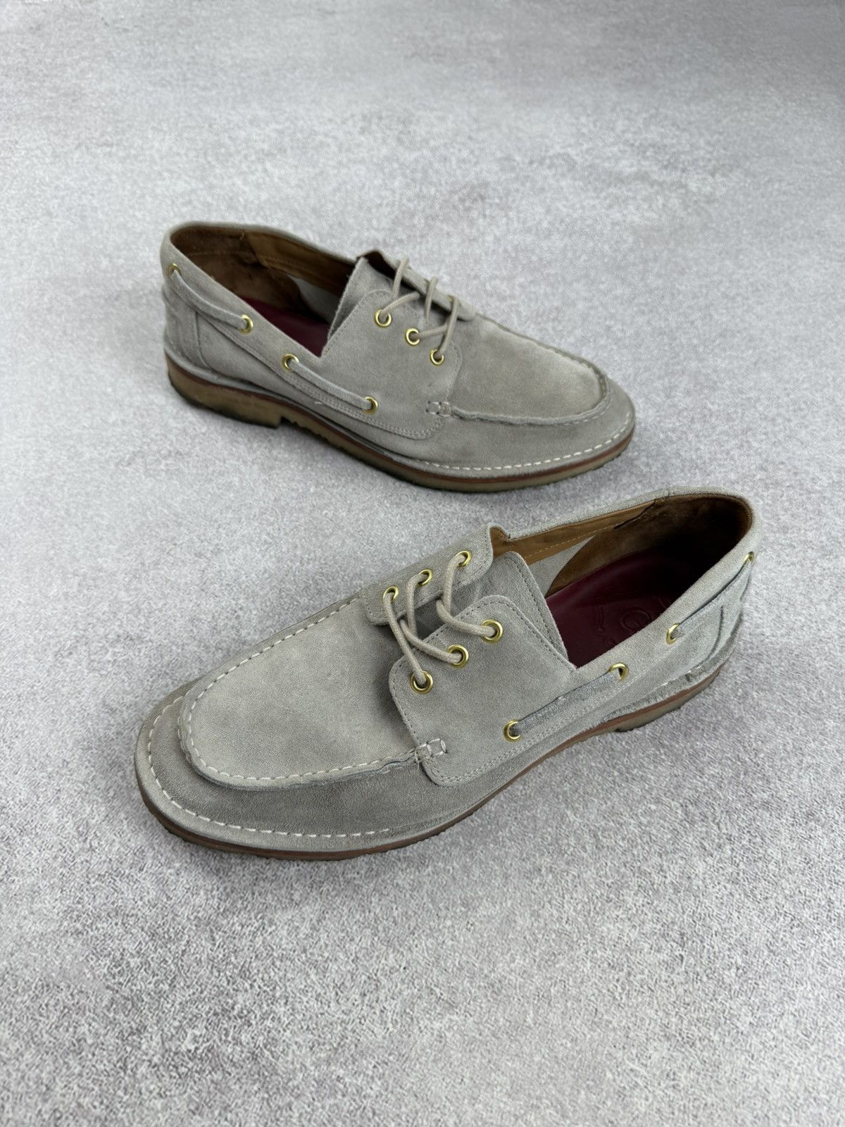 Grenson Grenson Sheldon Suede Leather Top-Sider Loafers Size US 10 / EU 43 - 1 Thumbnail