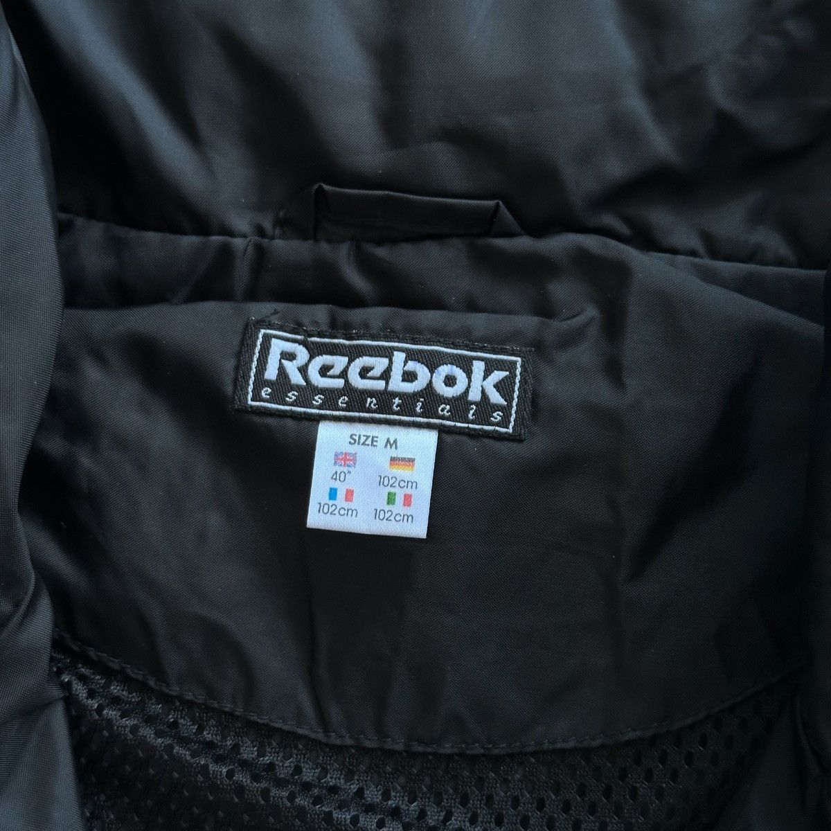 Reebok early 2000s Reebok Anorak Nylon Black Jacket Windbreaker Size US XL / EU 56 / 4 - 5 Thumbnail