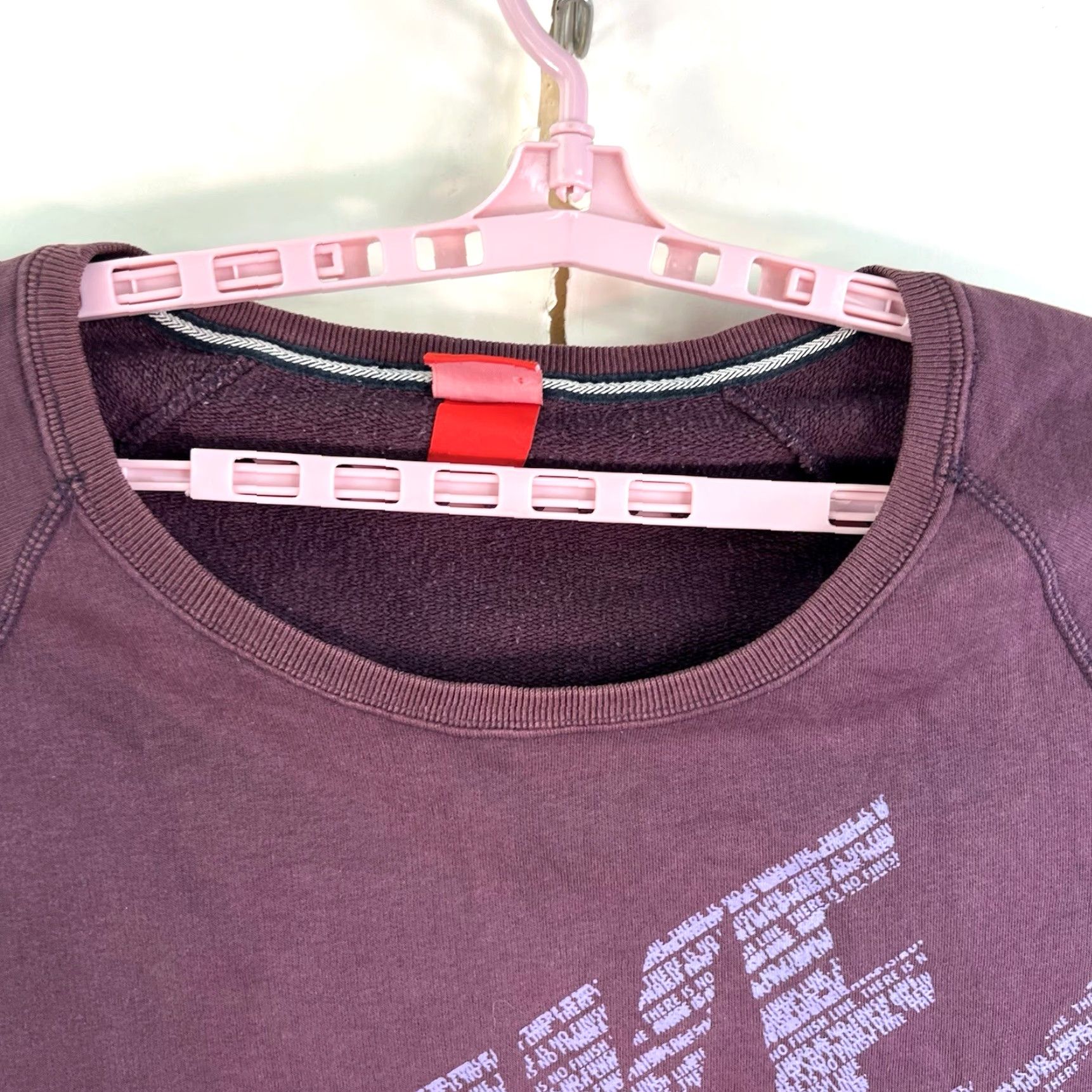 Nike Nike Spell Out Sweatshirt Mens M Plum Purple Size US M / EU 48-50 / 2 - 3 Thumbnail