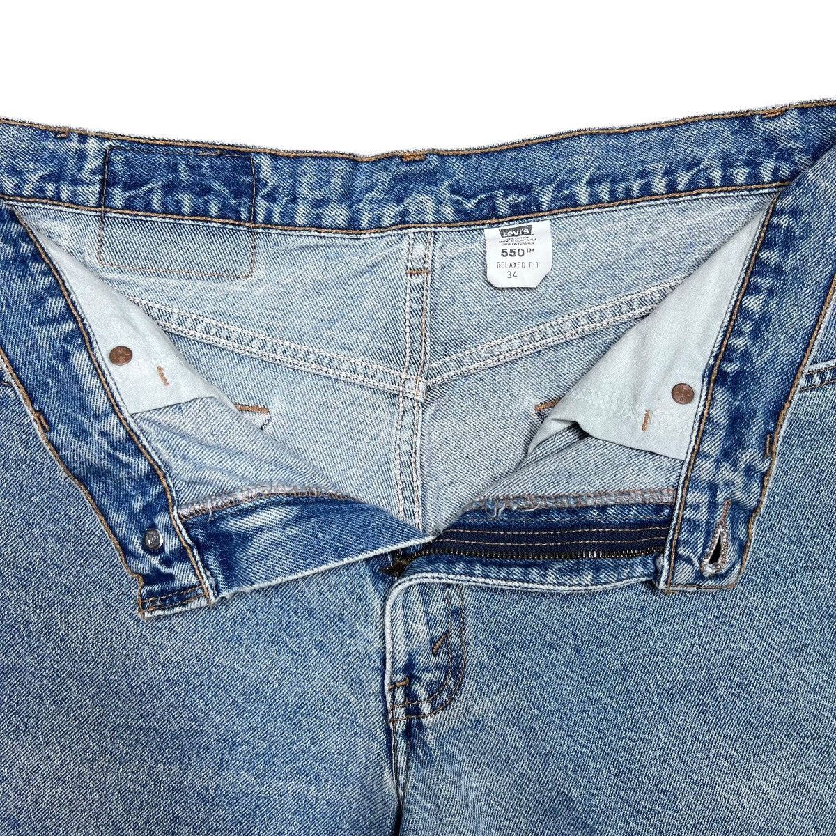 Levi's Vtg 2000s Levi’s 550 Denim Made In Guatemala Zip Up Shorts Size US 32 / EU 48 - 3 Thumbnail
