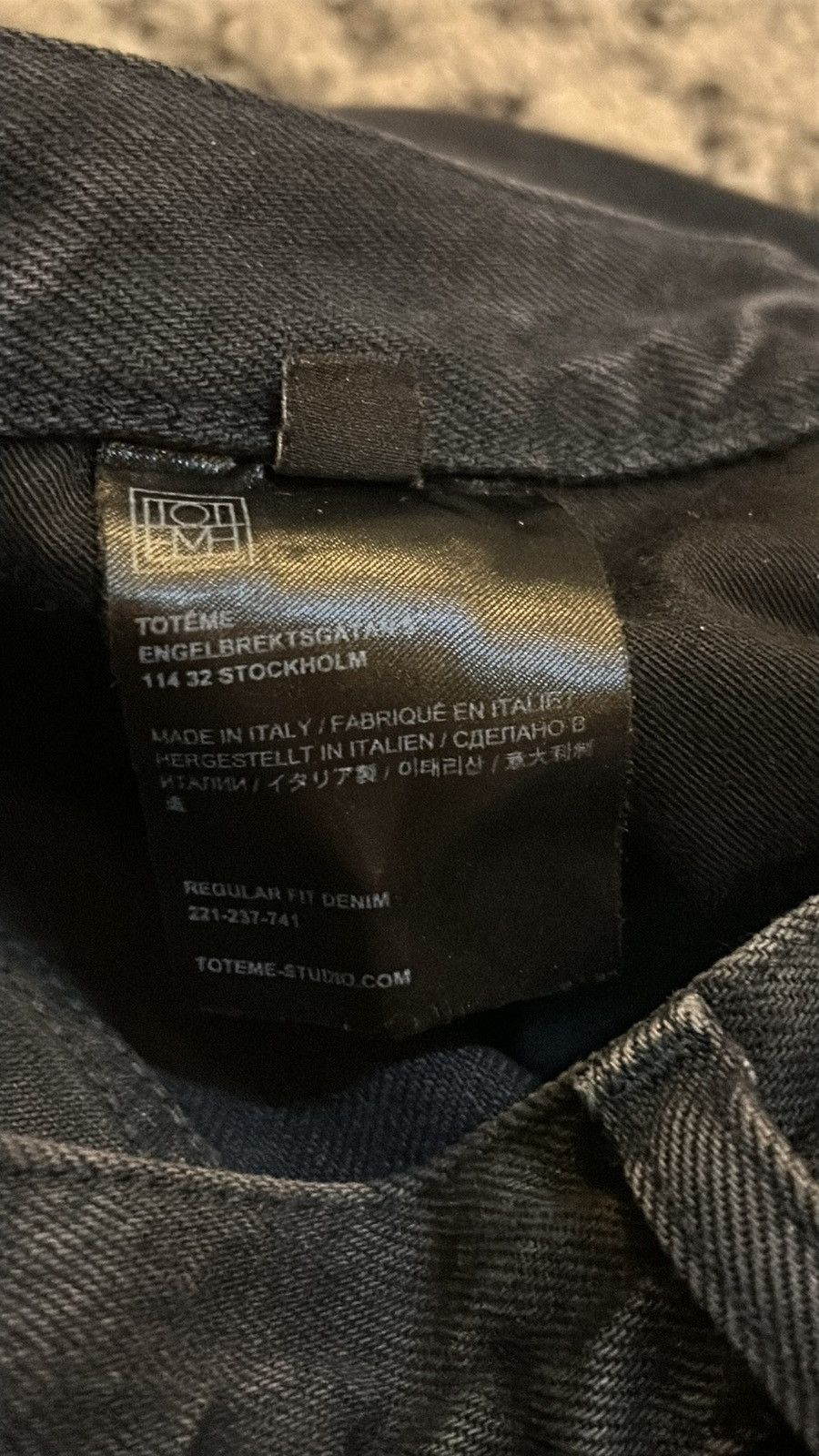 Toteme Toteme Regular Fit Denim Vintage Black size 27 Size 27" / US 4 / IT 40 - 4 Thumbnail