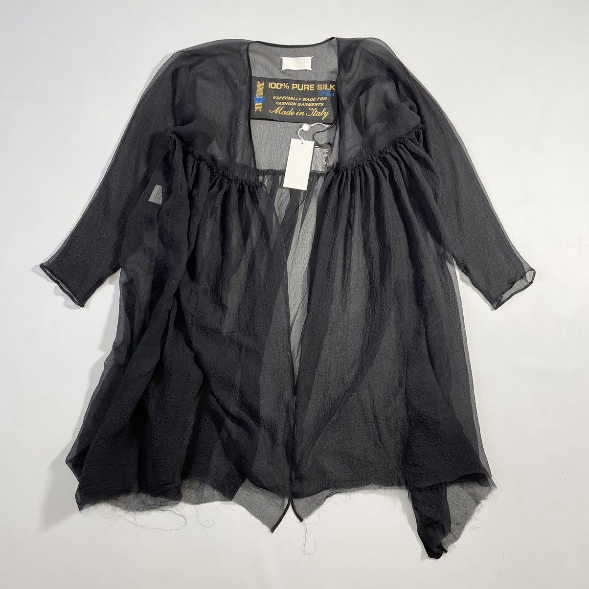 A/W 04 Black Silk Voile Gown