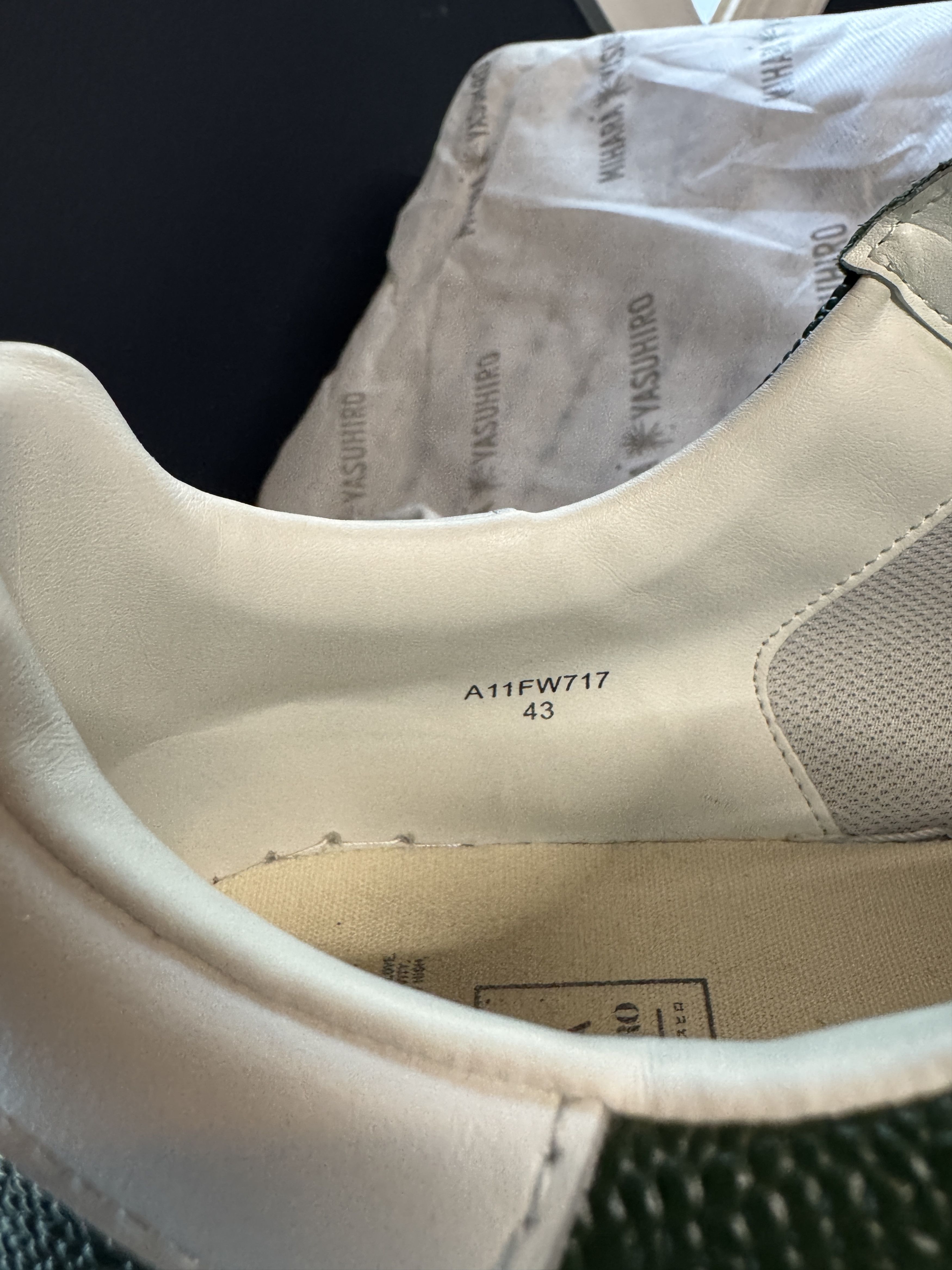 Maison MIHARA YASUHIRO MAISON MIHARA YASUHIRO MMY BLAKEY PEBBLE LEATHER GREEN SZ 43 Size US 10 / EU 43 - 16 Thumbnail
