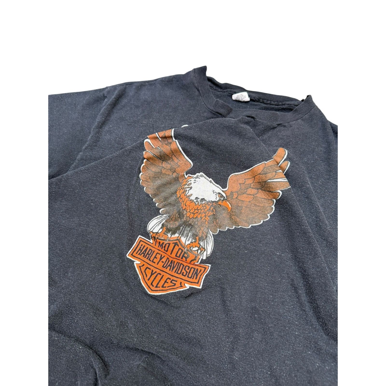 Harley Davidson 1970's Harley Davidson Eagle Logo Classic T-Shirt Size US L / EU 52-54 / 3 - 2 Thumbnail