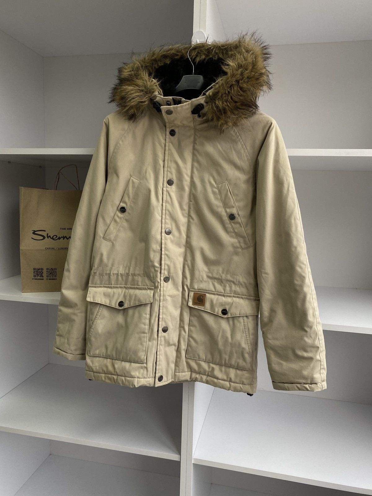 Carhartt × Vintage Carhartt Trapper Parka ORIGINALS Warm Winter JACKET Size US S / EU 44-46 / 1 - 2 Thumbnail