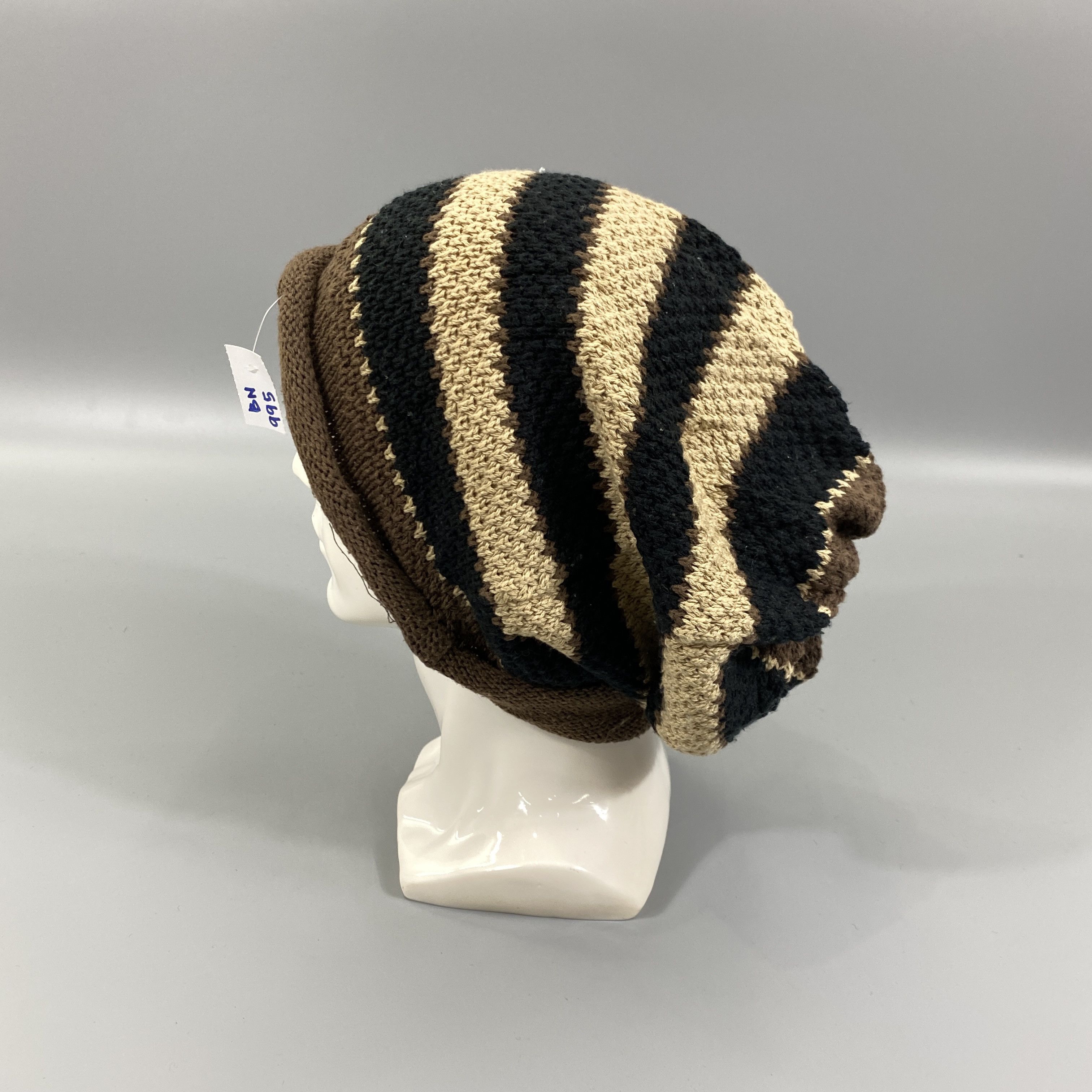 Japanese Brand Stripe Snow Cap Beanie Hat -BN995 Size ONE SIZE - 1 Thumbnail