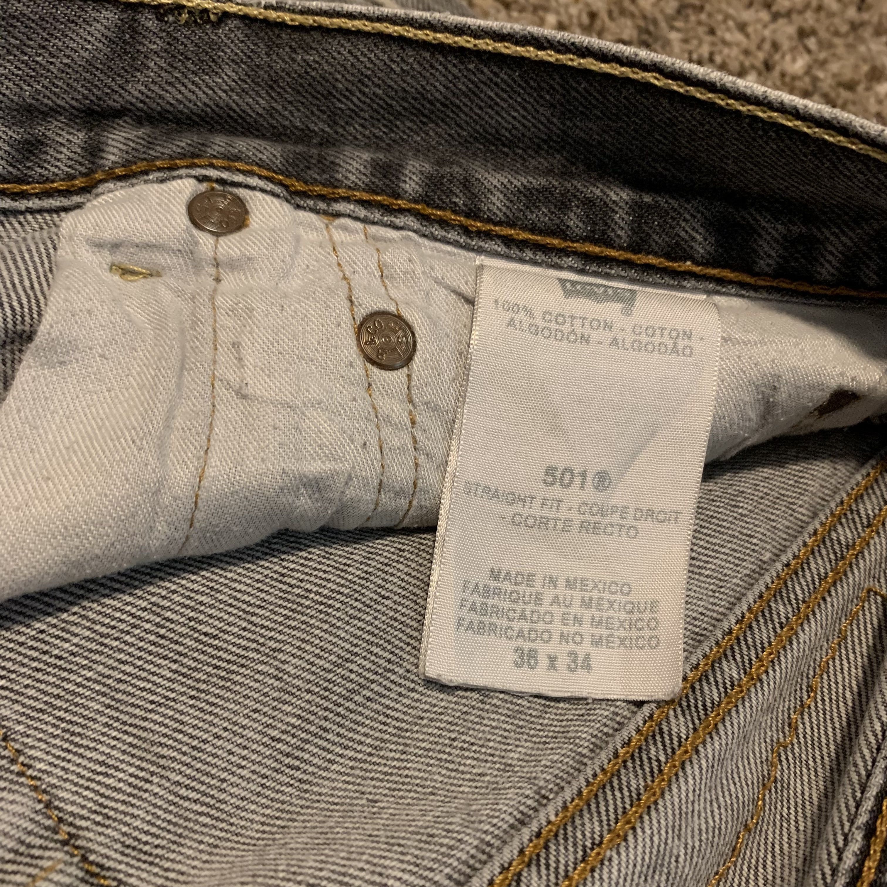 Levi's LEVI'S 501 THRASHED JEANS Size US 36 / EU 52 - 3 Thumbnail