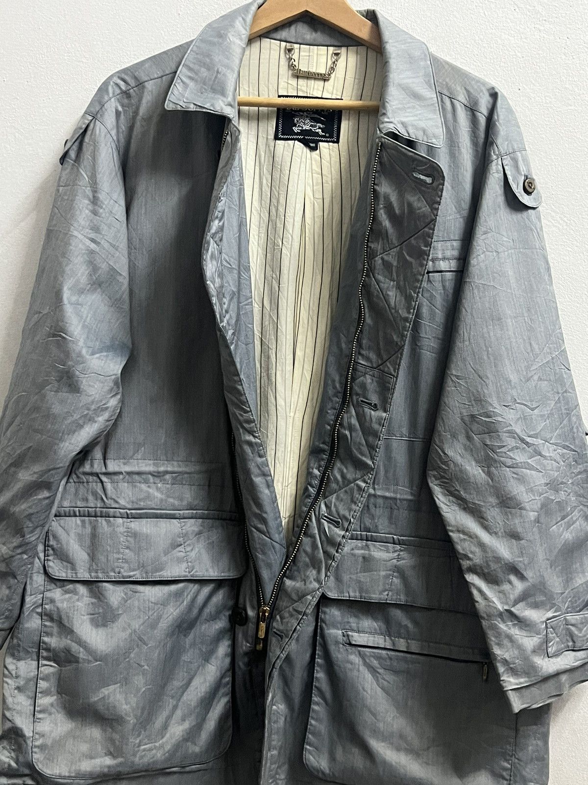 Burberry × Burberry Prorsum Burberry vintage zipper jacket grey medium size Size US M / EU 48-50 / 2 - 3 Thumbnail