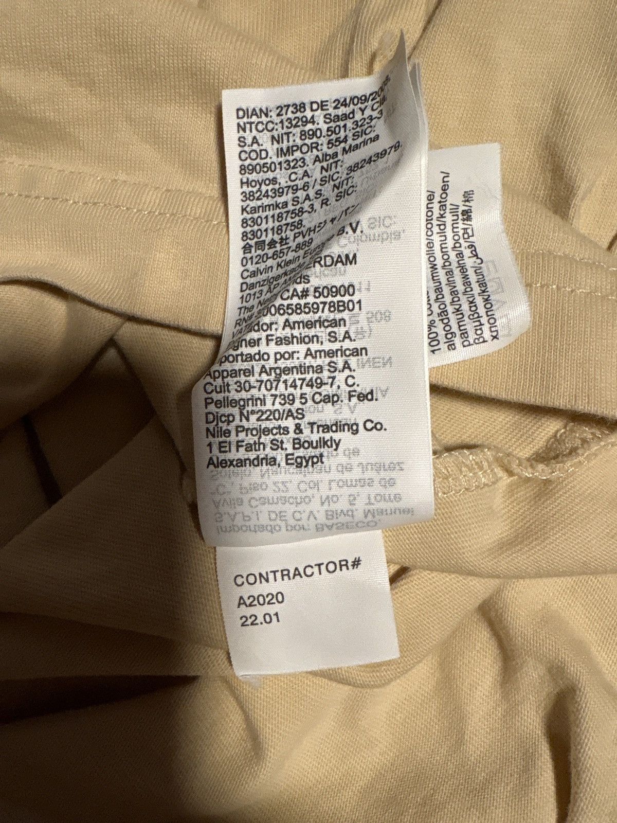 Calvin Klein × Palace Palace CK1 Longsleeve T Shirt Wheat Large SS22 Size US L / EU 52-54 / 3 - 5 Thumbnail