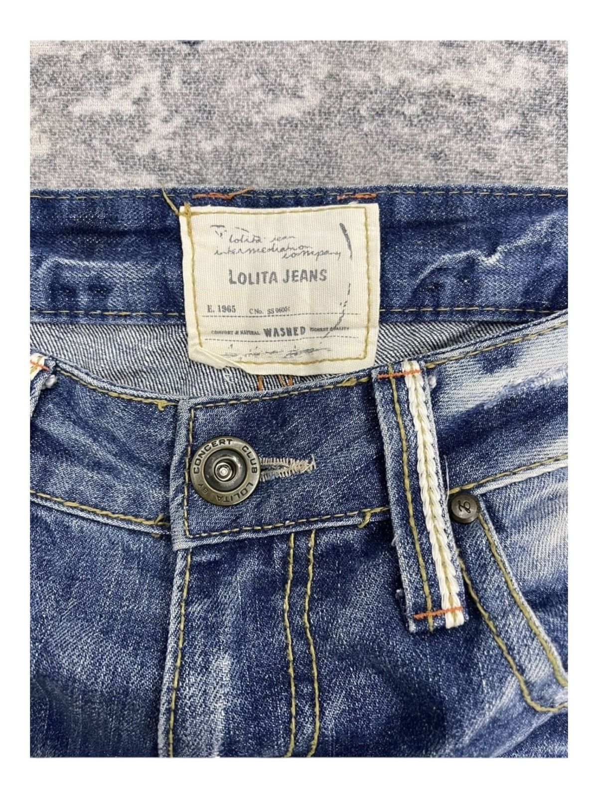 Japanese Brand Lolita Jeans by Concert Club Y2K Distressed Flared Denim Size US 31 - 4 Thumbnail