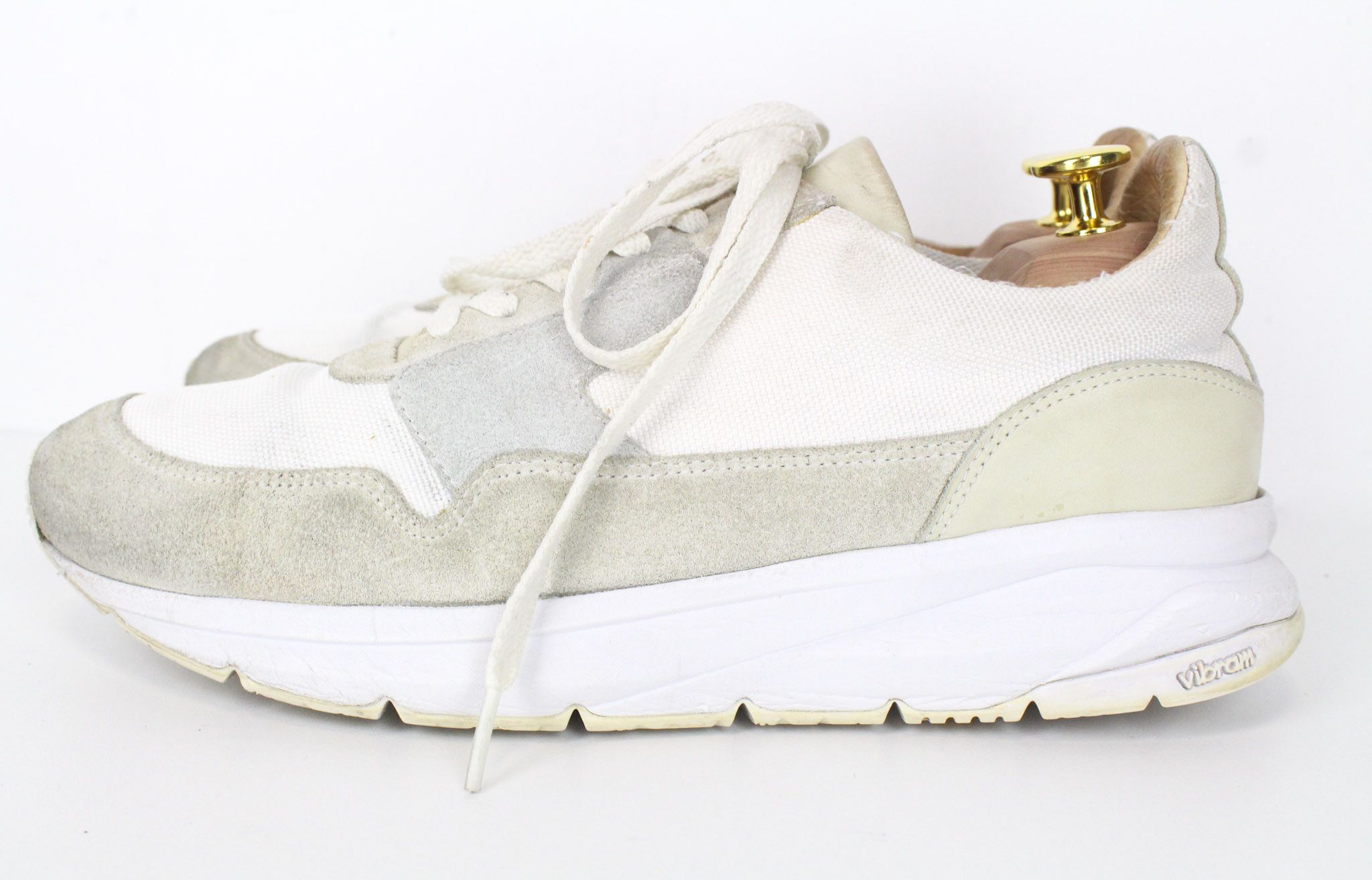 Suitsupply EU42 Grey Off-White Suede Laced 72215 Size US 9 / EU 42 - 6 Thumbnail