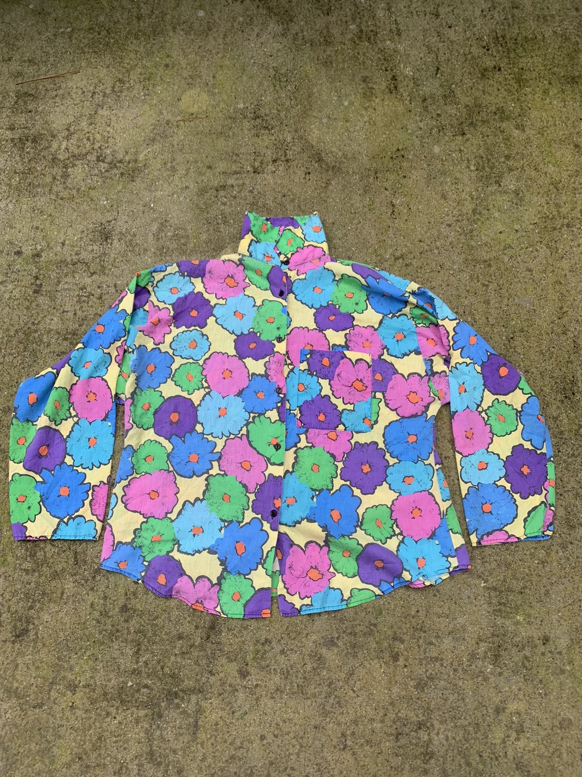 Vintage Vintage Flower Shirt Size L / US 10 / IT 46 - 1 Thumbnail