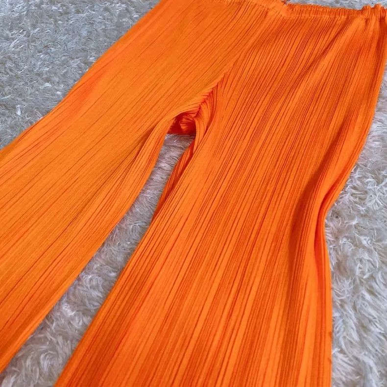 Issey Miyake issey miyake size:2 Orange casual pants 2506-Nextarrow Size 31" - 4 Thumbnail
