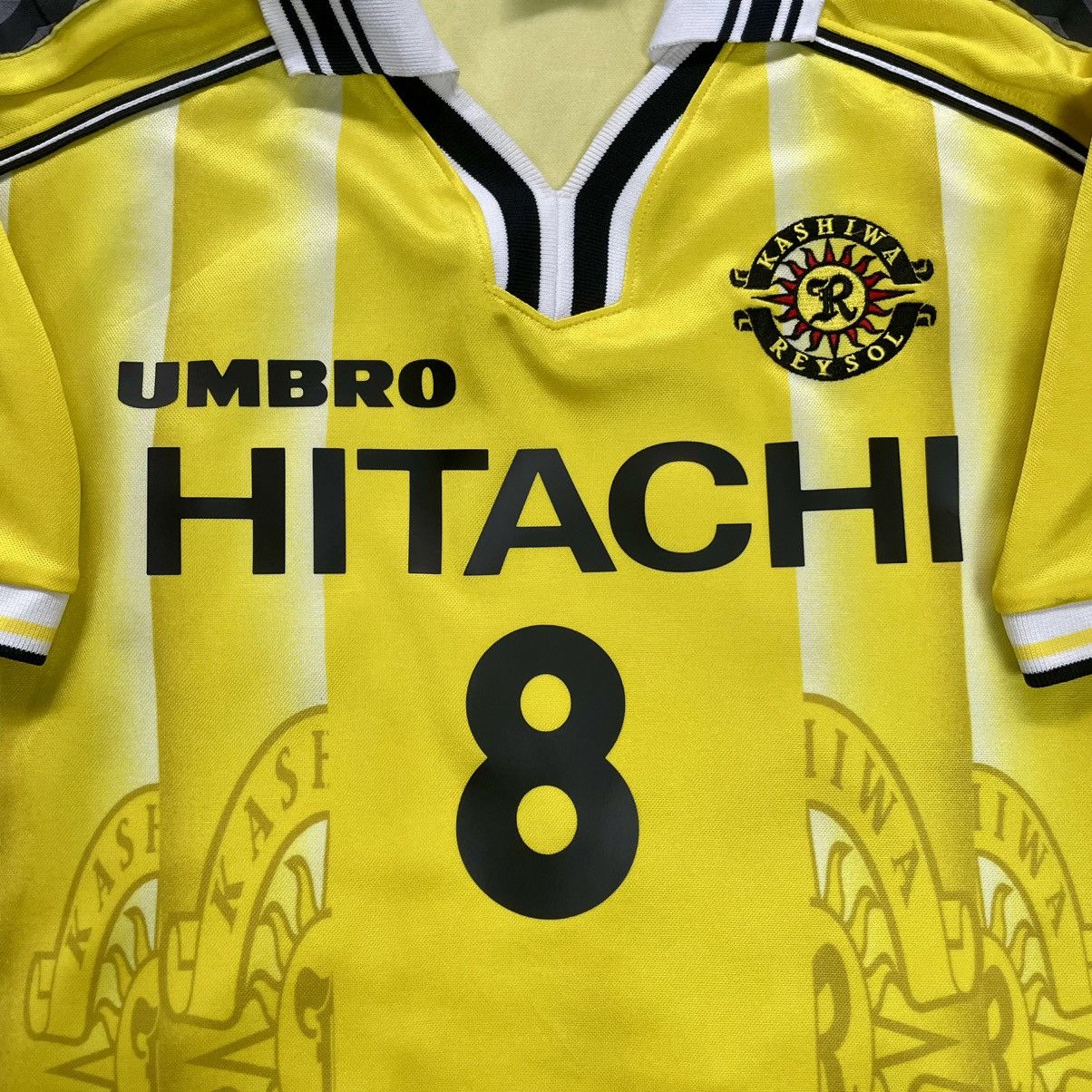 Umbro × Vintage Umbro Kashiwa Reysol Home 1999 Stoichkov #8 Soccer Jersey Size US L / EU 52-54 / 3 - 4 Thumbnail
