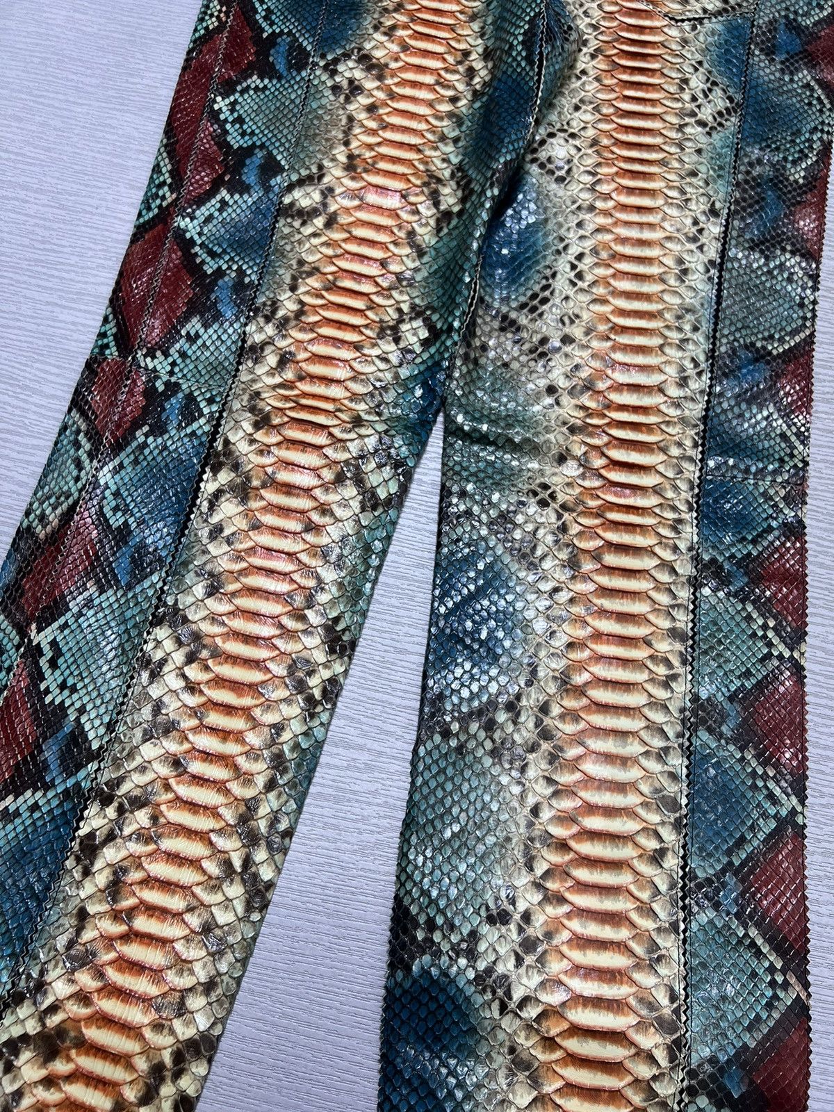 Jean Paul Gaultier Jean Paul Gaultier - S/S 2007 - Phyton Snake Skin Trousers Size US 30 / EU 46 - 13 Thumbnail