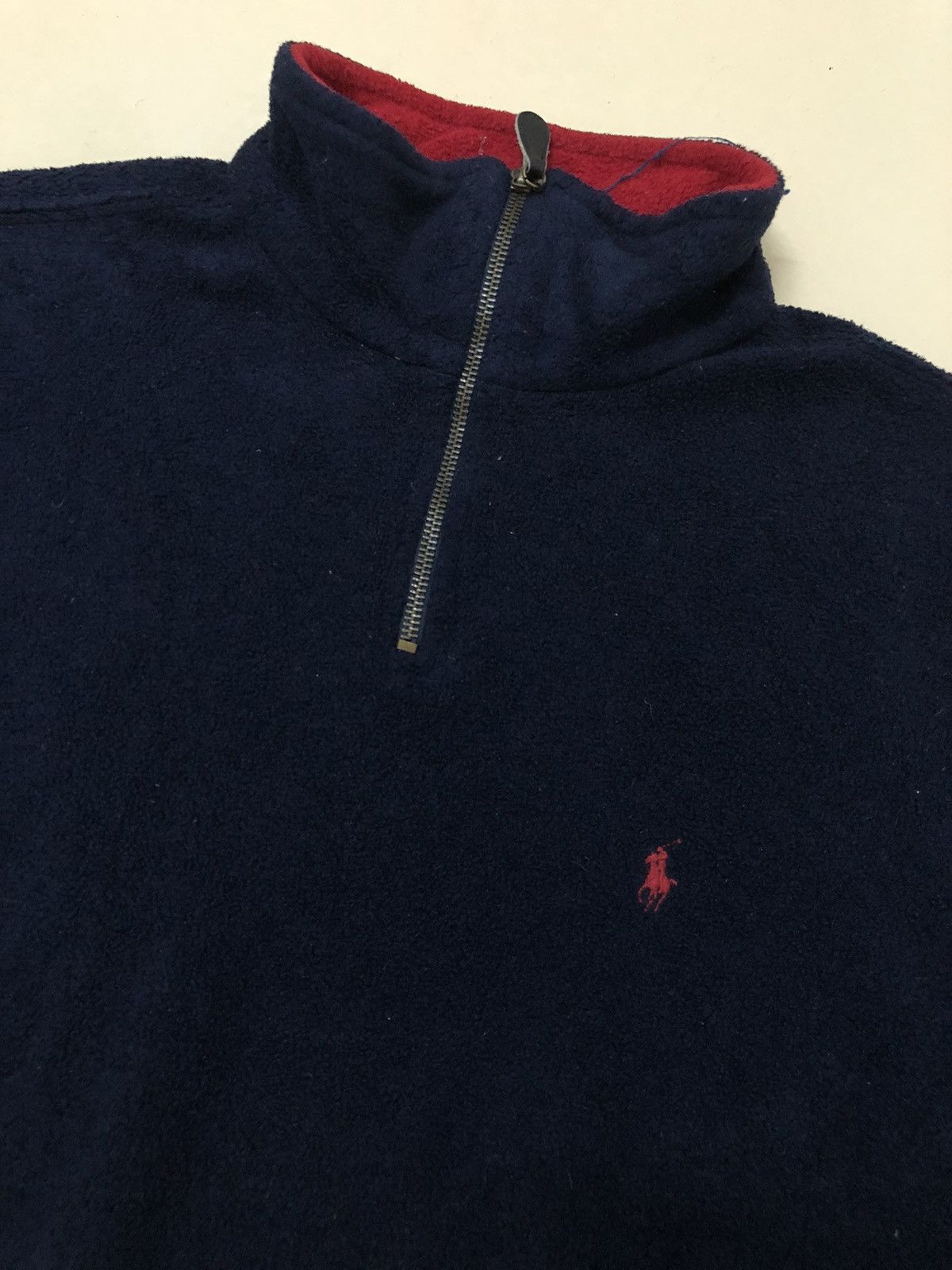 Polo Ralph Lauren Vintage Polo Ralph Lauren Fleece Half Zipper Size US M / EU 48-50 / 2 - 2 Thumbnail
