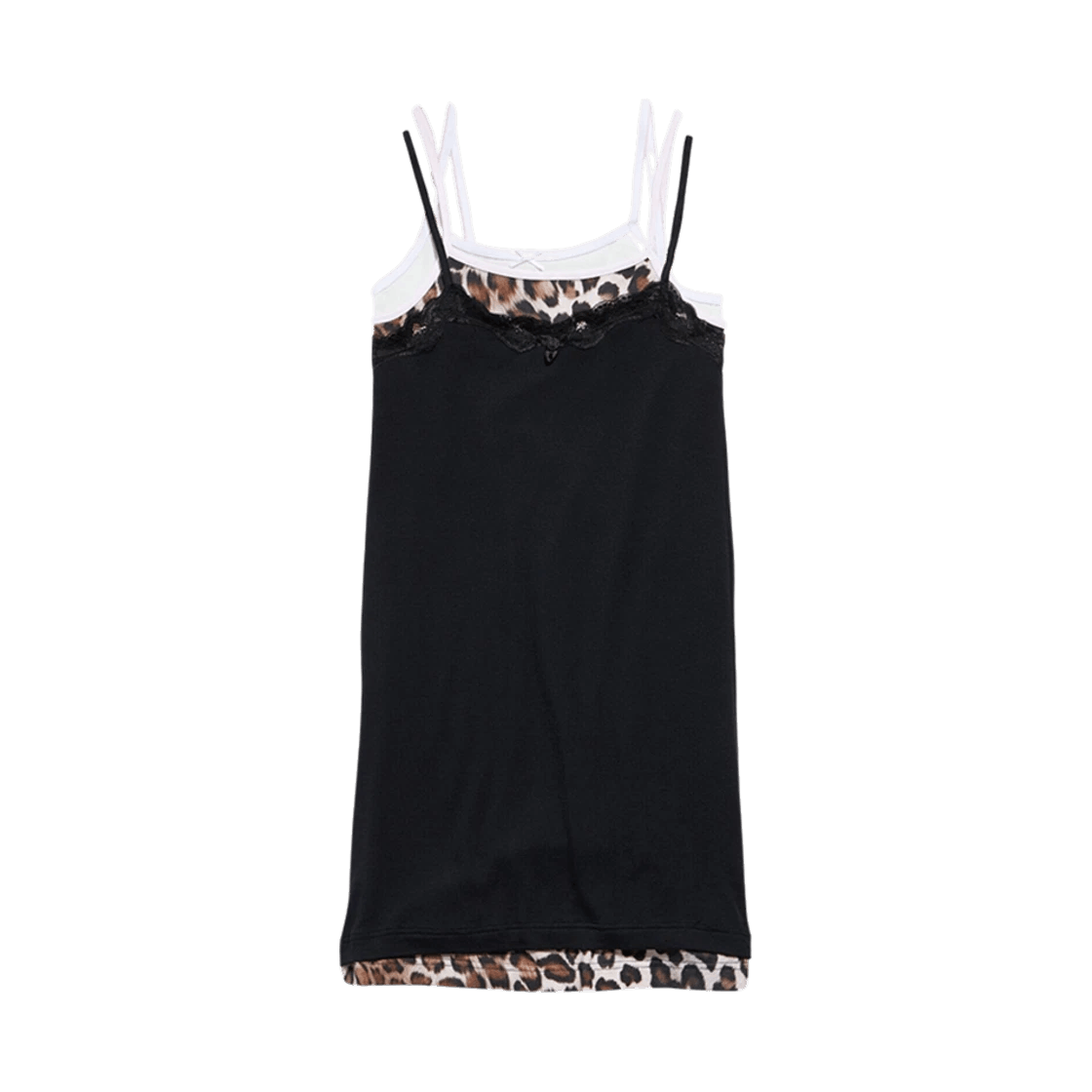Balenciaga o1s1wg110326 Layered Dress in Black Size XL / US 12-14 / IT 48-50 - 1 Thumbnail