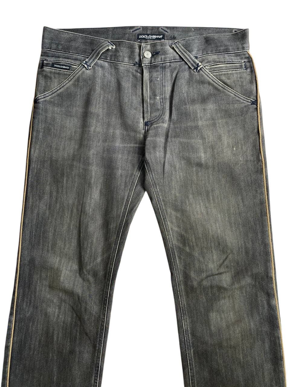 Dolce & Gabbana 2000’s Y2K Dolce Gabbana Dark Wash Regular Cut Denim Size US 35 - 4 Thumbnail