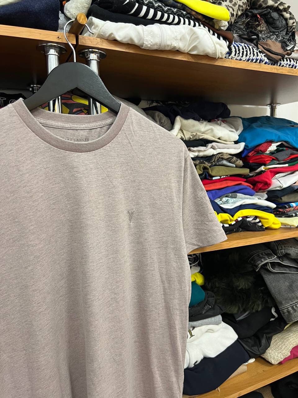 Designer Allsaints Cotton Minimalistic Basic Striped t shirt tee Size US M / EU 48-50 / 2 - 3 Thumbnail