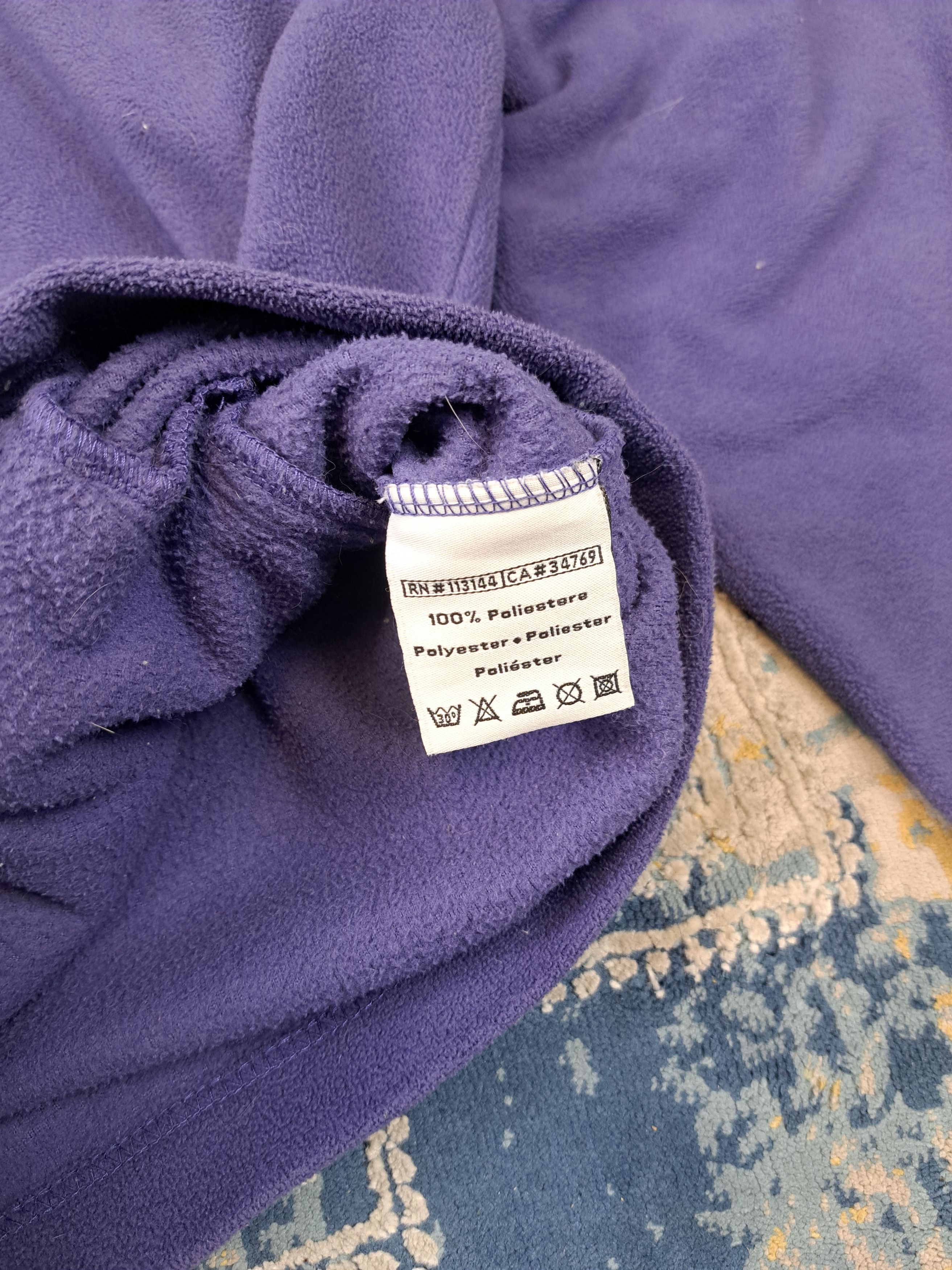 Kappa Vintage y2k Kappa Purple Fleece Zip Up Outdoor Streetwear Size US XL / EU 56 / 4 - 4 Thumbnail
