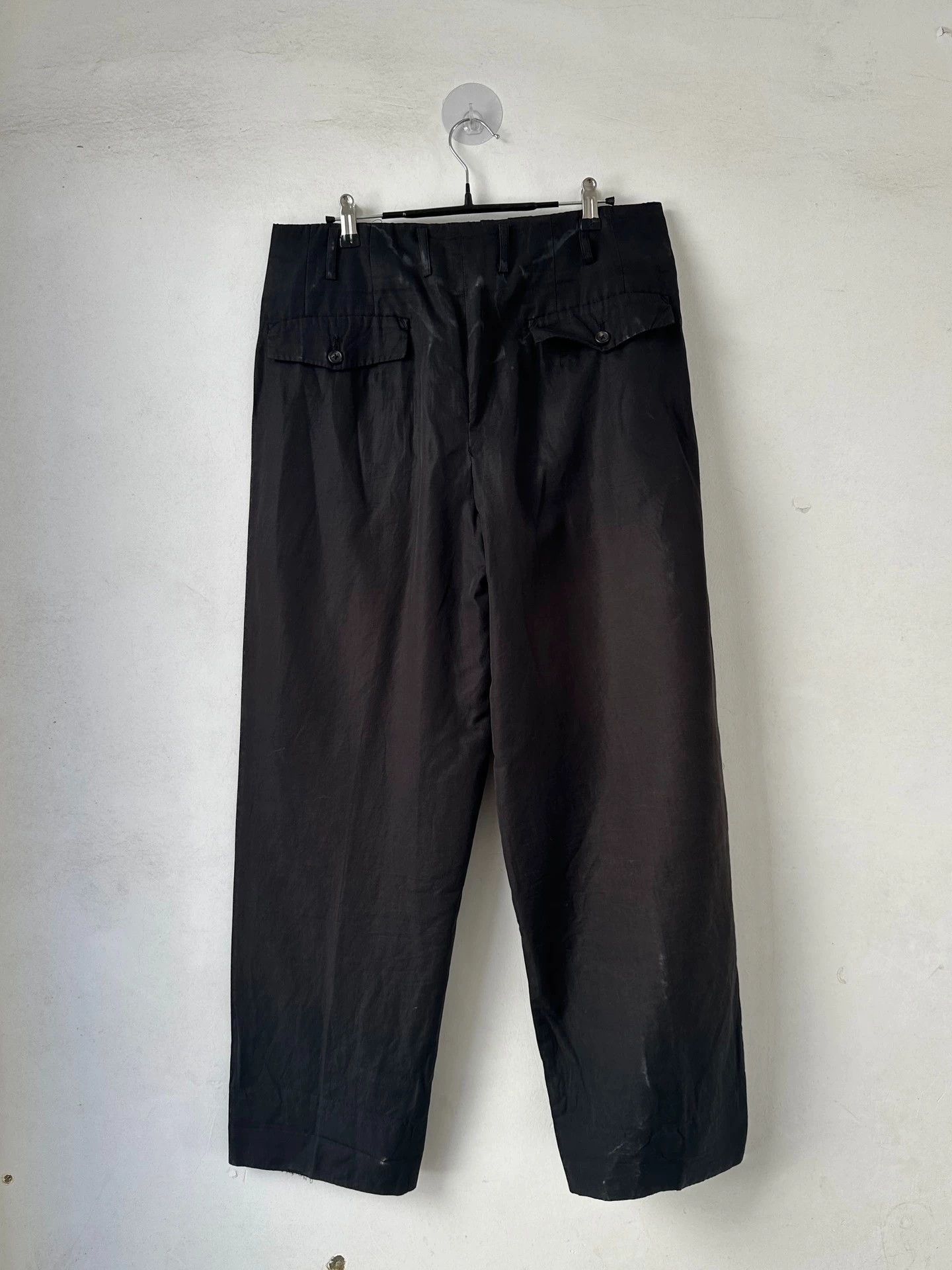 Yohji Yamamoto Yohji Yamamoto 02SS Baggy Pants 4 (Back Waist Color Fade) Size 27" / US 4 / IT 40 - 2 Thumbnail