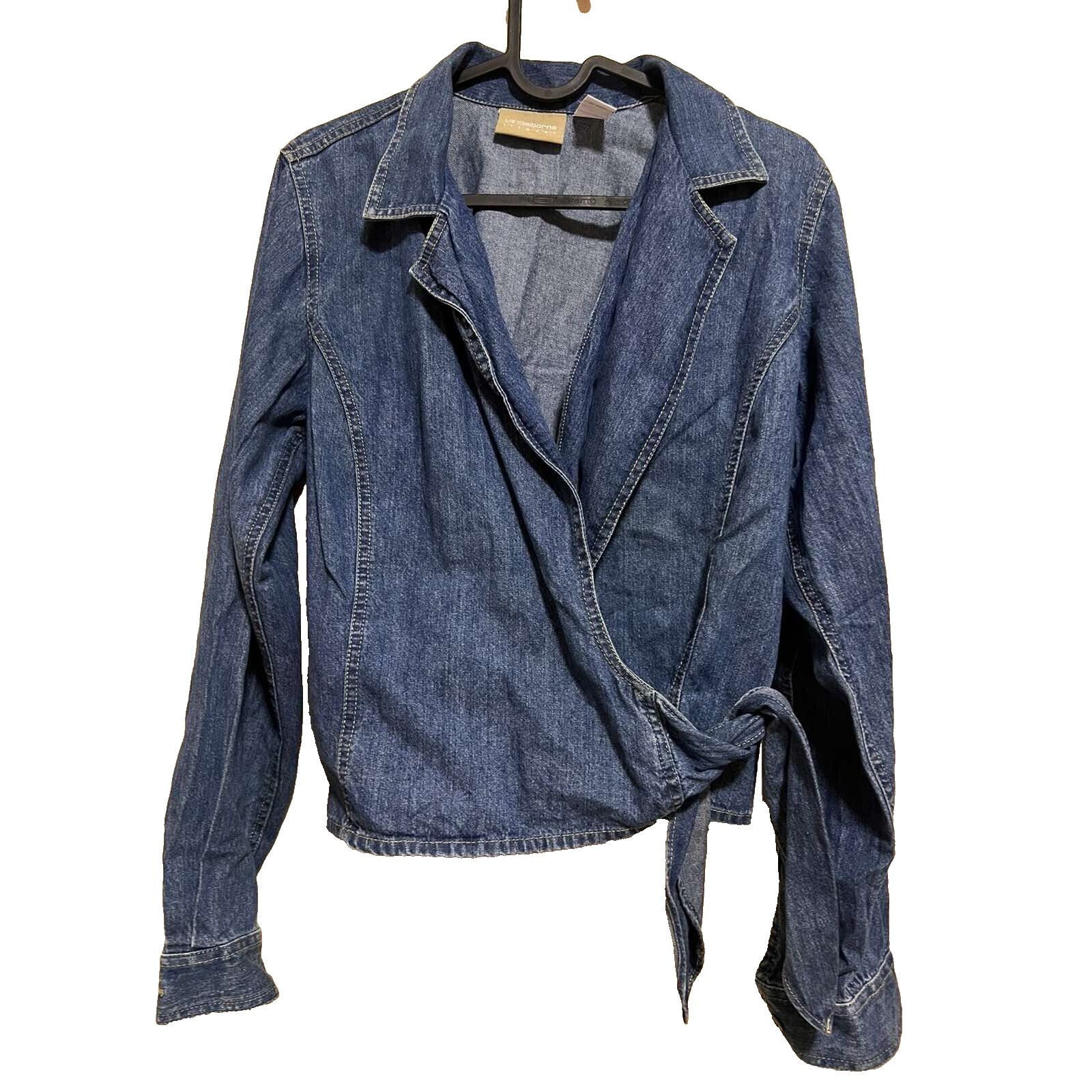 LIZ LISA Liz Claiborne Women's classic blue 100%Cotton Size 6 A000162 Size M / US 6-8 / IT 42-44 - 3 Thumbnail