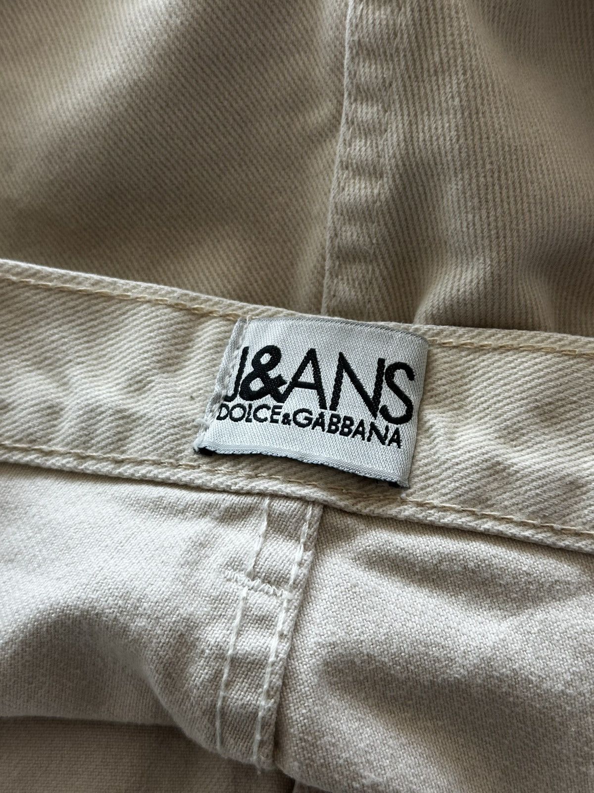 Dolce & Gabbana Vintage Dolce & Gabbana wide-leg jeans with a small logo Size 36" / US 14 / IT 50 - 8 Thumbnail