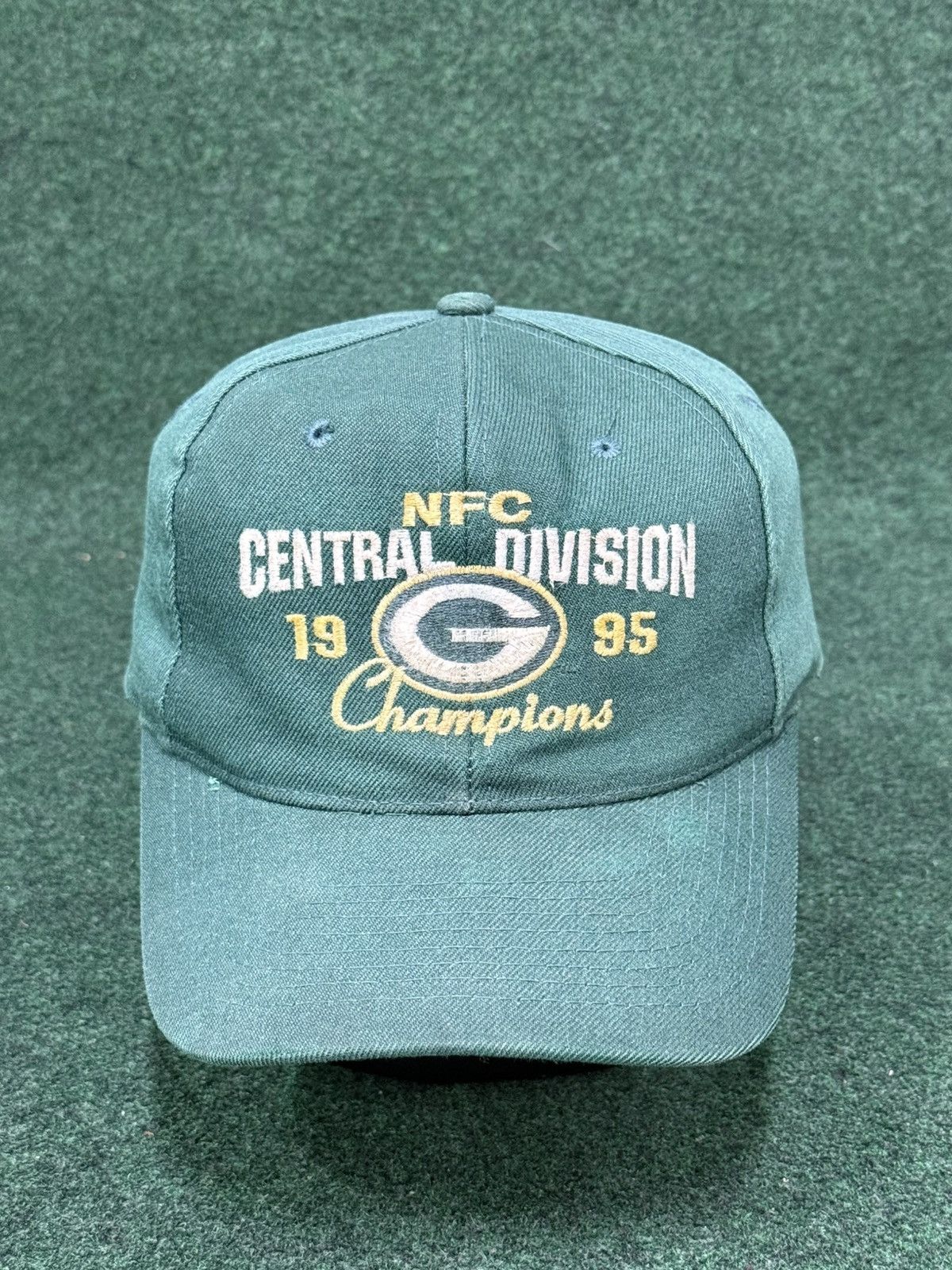 Drew Pearson Vintage Green Bay Packers 1995 NFC Division Champs Hat Size ONE SIZE - 1 Thumbnail