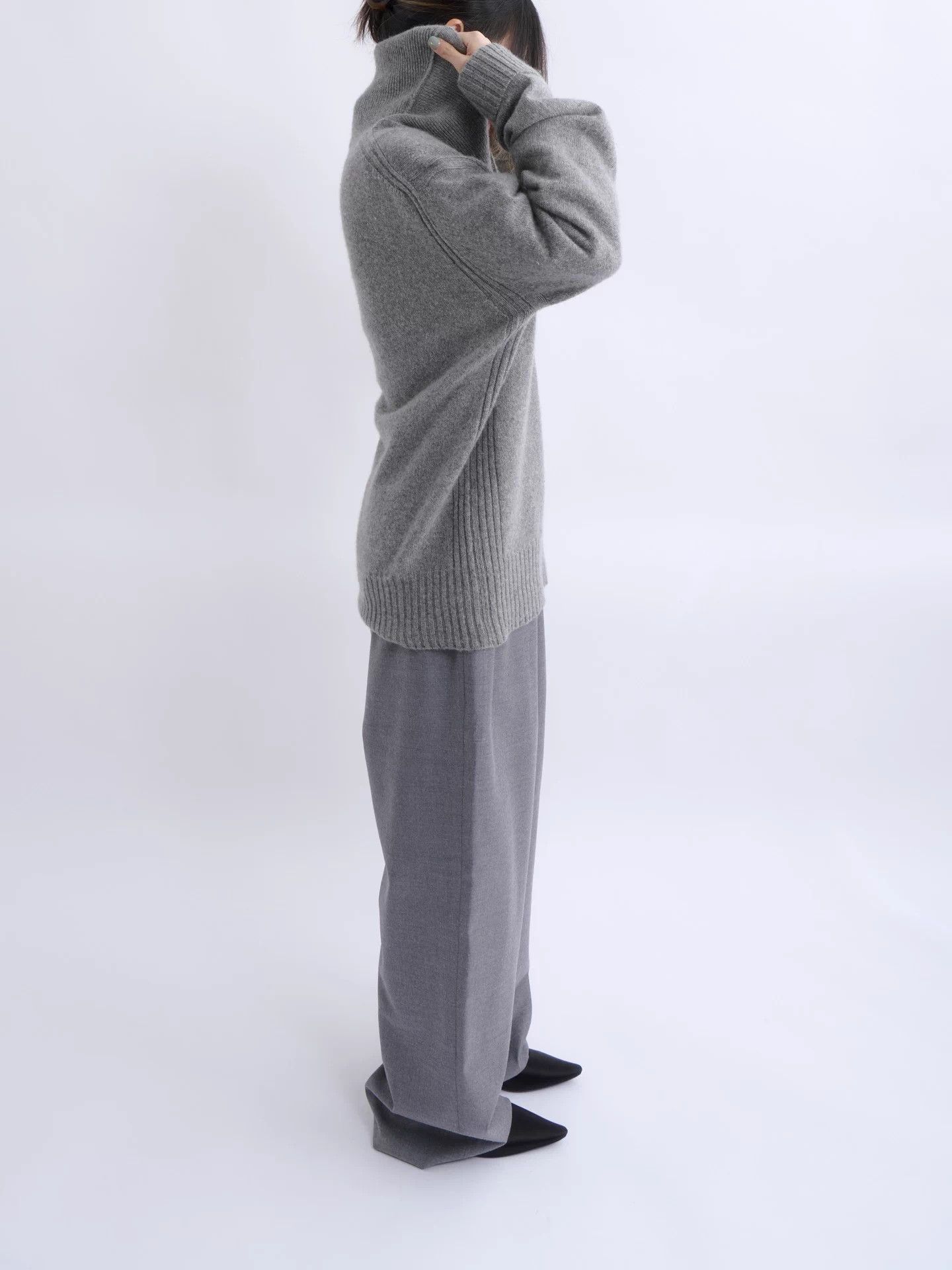 Tom Ford TOM FORD gray shawl collar cashmere knit single btn Size US L / EU 52-54 / 3 - 5 Thumbnail