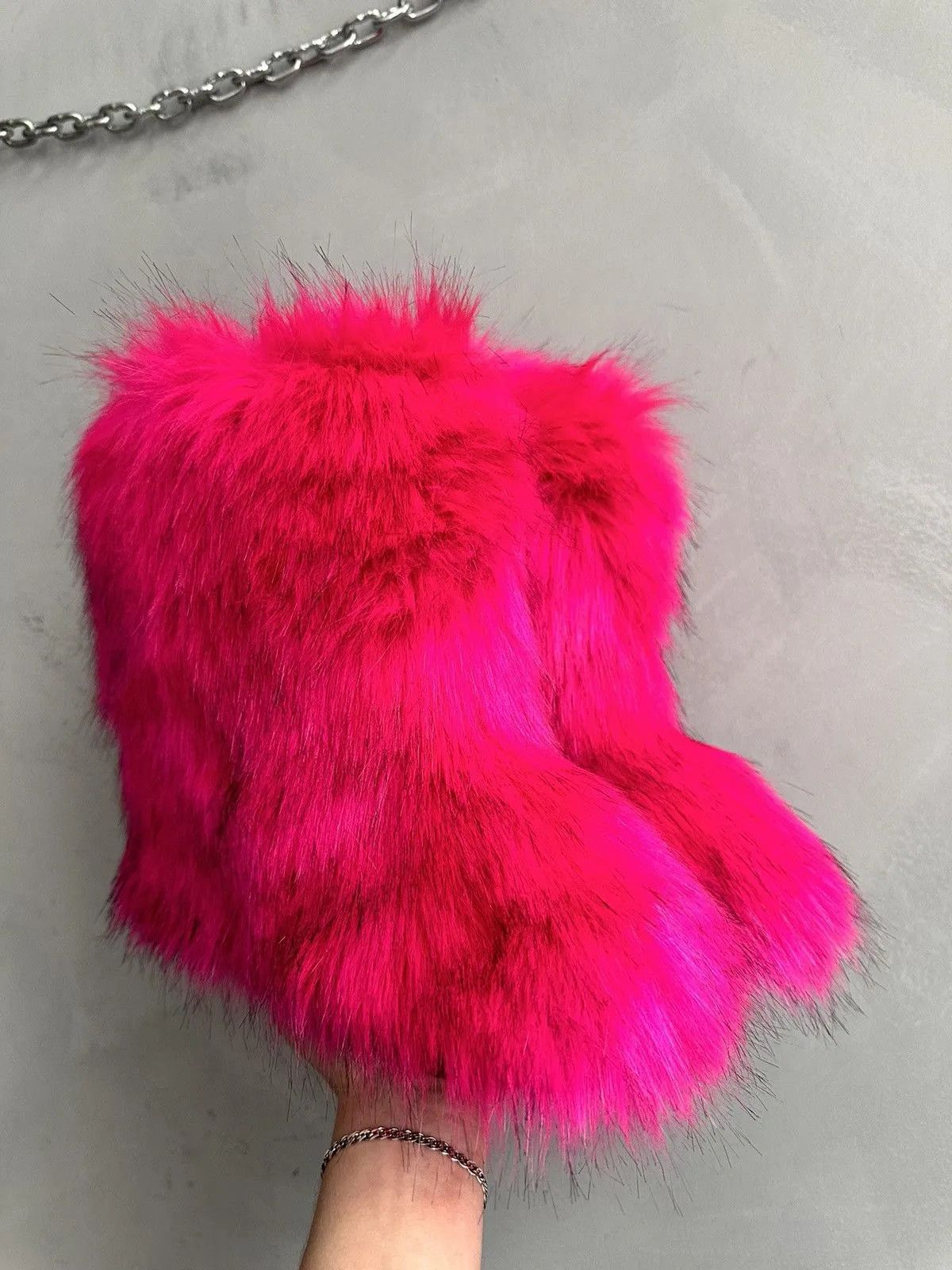 If Six Was Nine Wow😻IFSIXWASNINE VINTAGE FUR FAUX BOOTS MOON BOOTS JAPAN Size US 6 / IT 36 - 3 Thumbnail