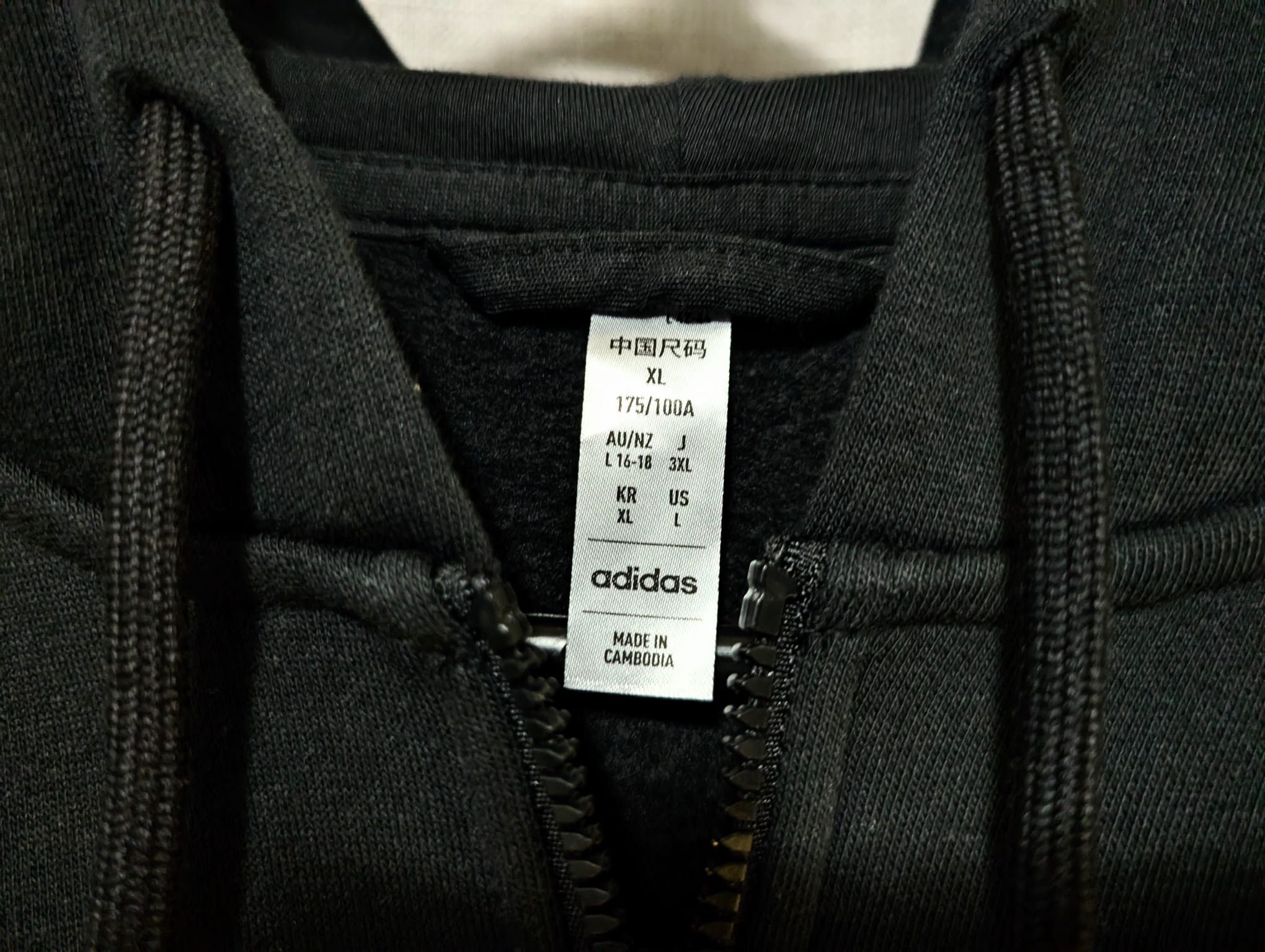 Adidas Adidas Black Hoodie Zip-up Jacket Size L / US 10 / IT 46 - 7 Thumbnail