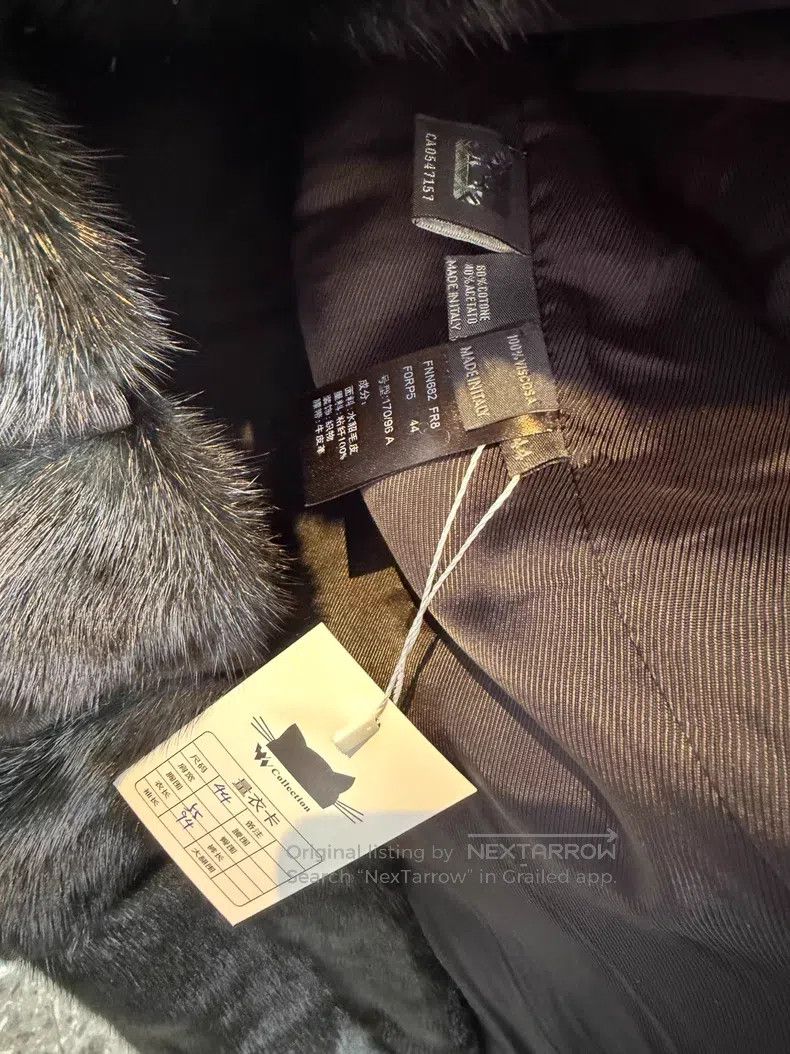 Fendi Fendi Mink coat with black belt style Size M / US 6-8 / IT 42-44 - 5 Thumbnail