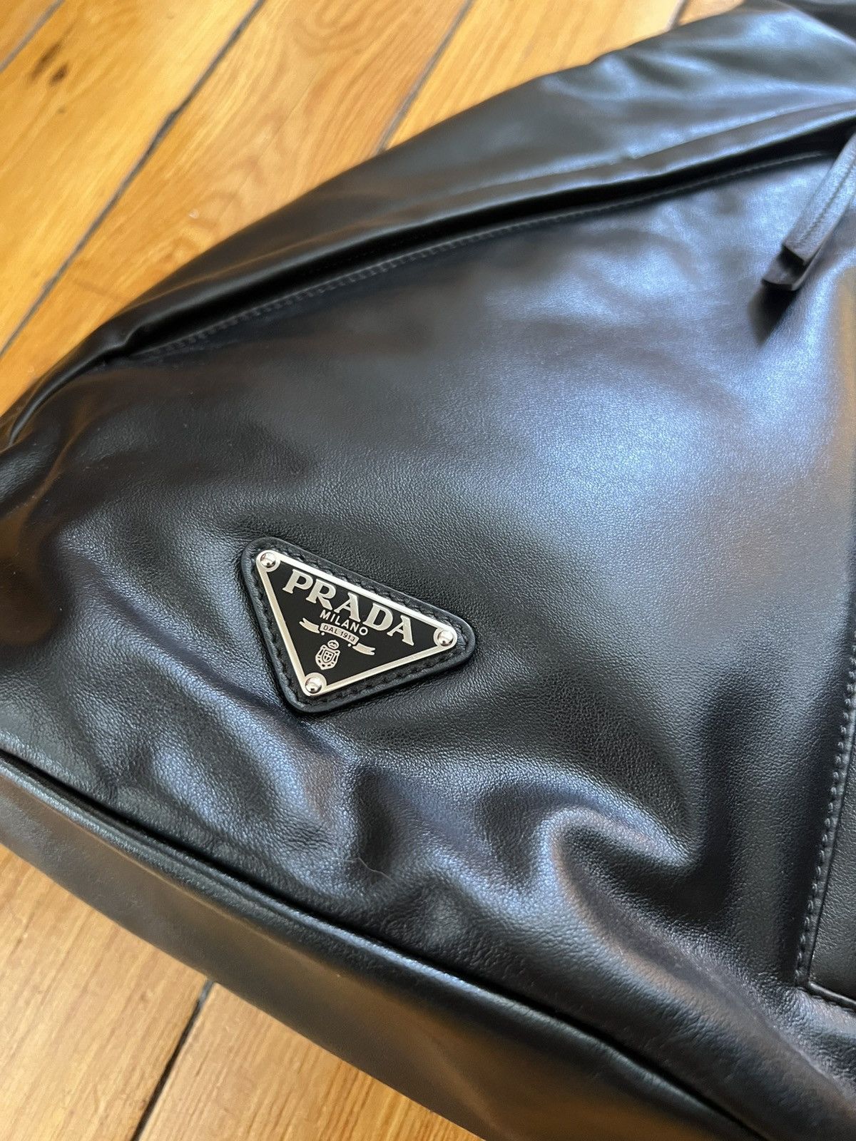 Prada Leather Sling Backpack