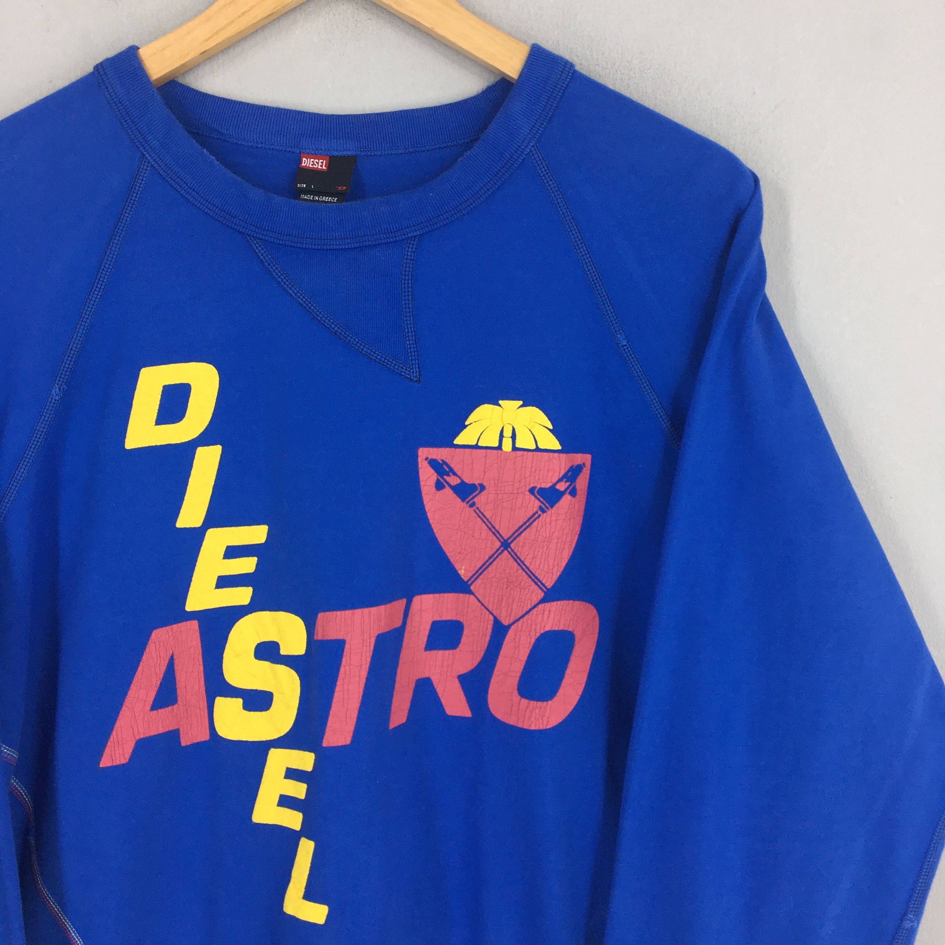 Diesel Vintage Diesel Astro Printed Blue Sweatshirt Large Size US L / EU 52-54 / 3 - 2 Thumbnail