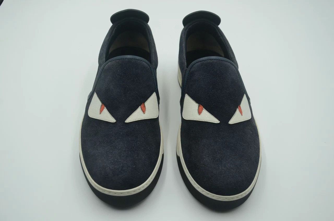 Fendi Fendi Bag Bugs Rivet Full Leather Casual Sneaker Size US 8 / EU 41 - 3 Thumbnail