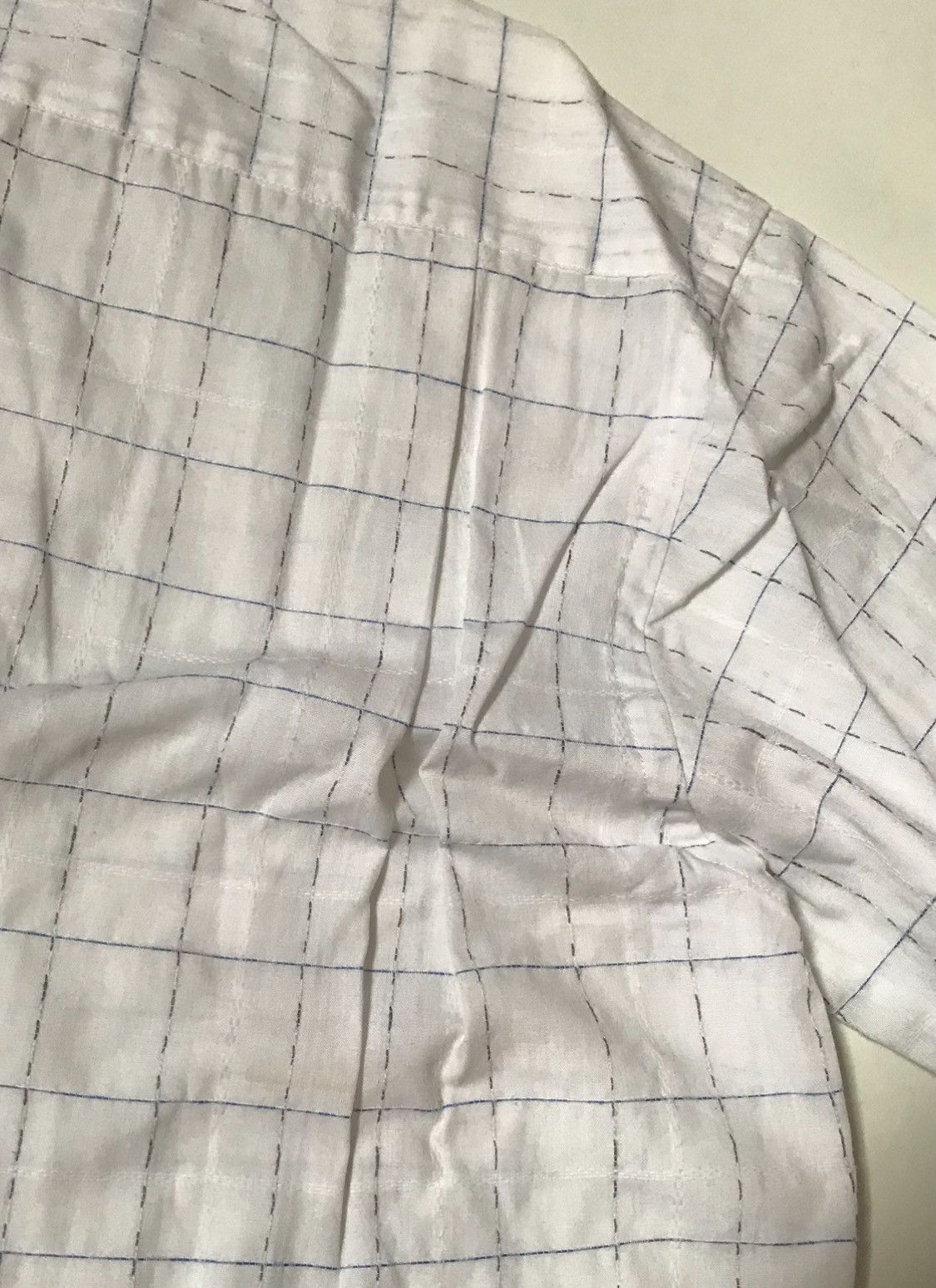 Comme des Garcons Vintage cdg homme checkered stitched camp shirt Size US M / EU 48-50 / 2 - 7 Thumbnail
