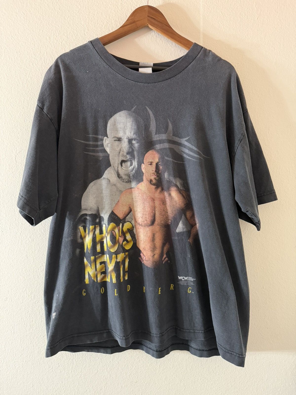 Vintage Vintage 1998 WCW Goldberg Who’s Next Wrestling T-Shirt Size US XL / EU 56 / 4 - 1 Thumbnail