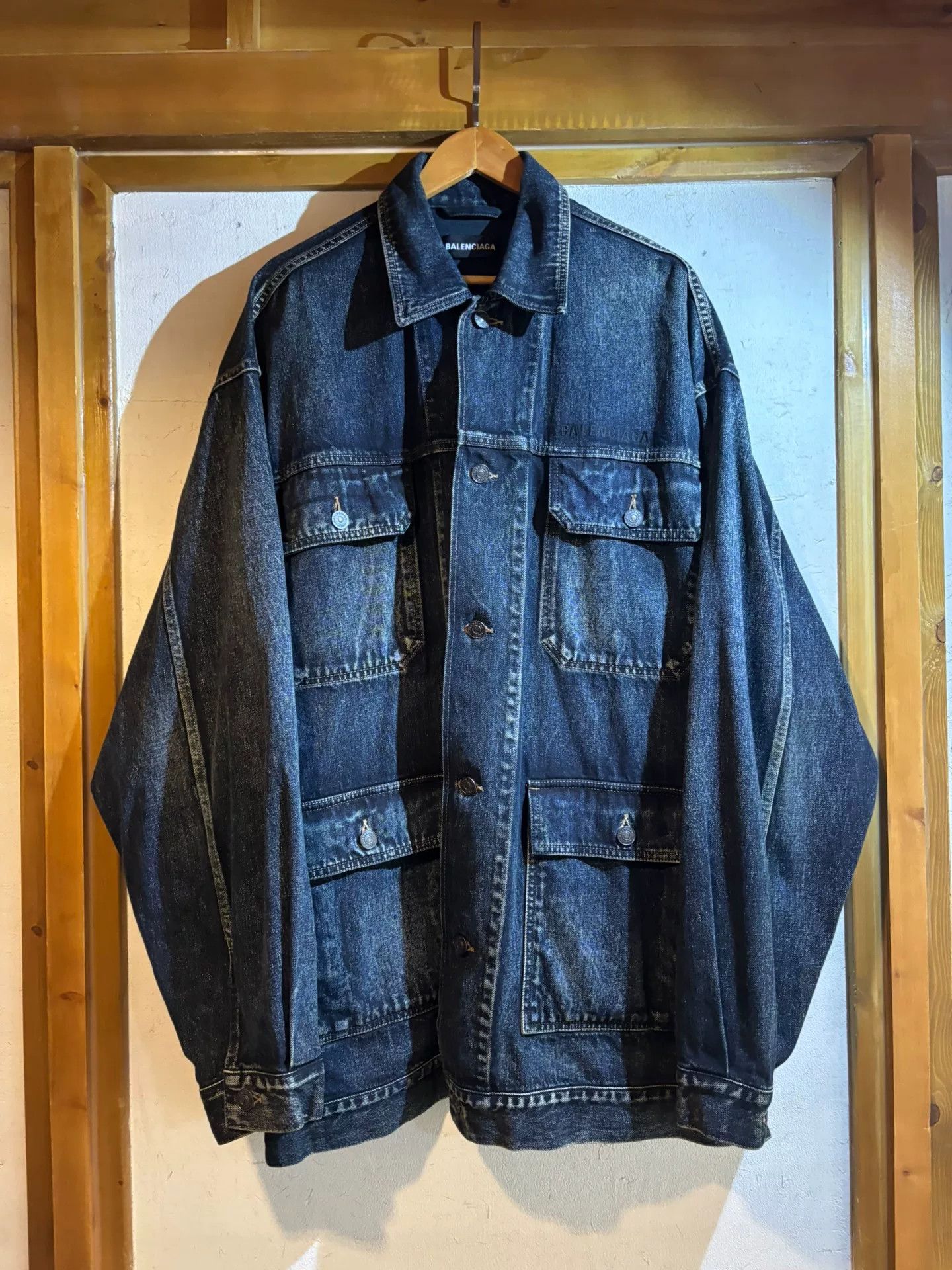 Balenciaga Balenciaga Oversized Denim Jacket Size US S / EU 44-46 / 1 - 1 Thumbnail