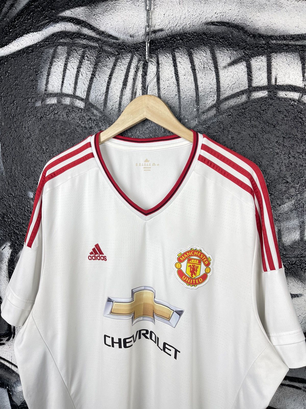 Adidas Adidas Manchester United Football Club White Soccer Jersey T-Shirt Size 3XL Size US XXL / EU 58 / 5 - 2 Thumbnail