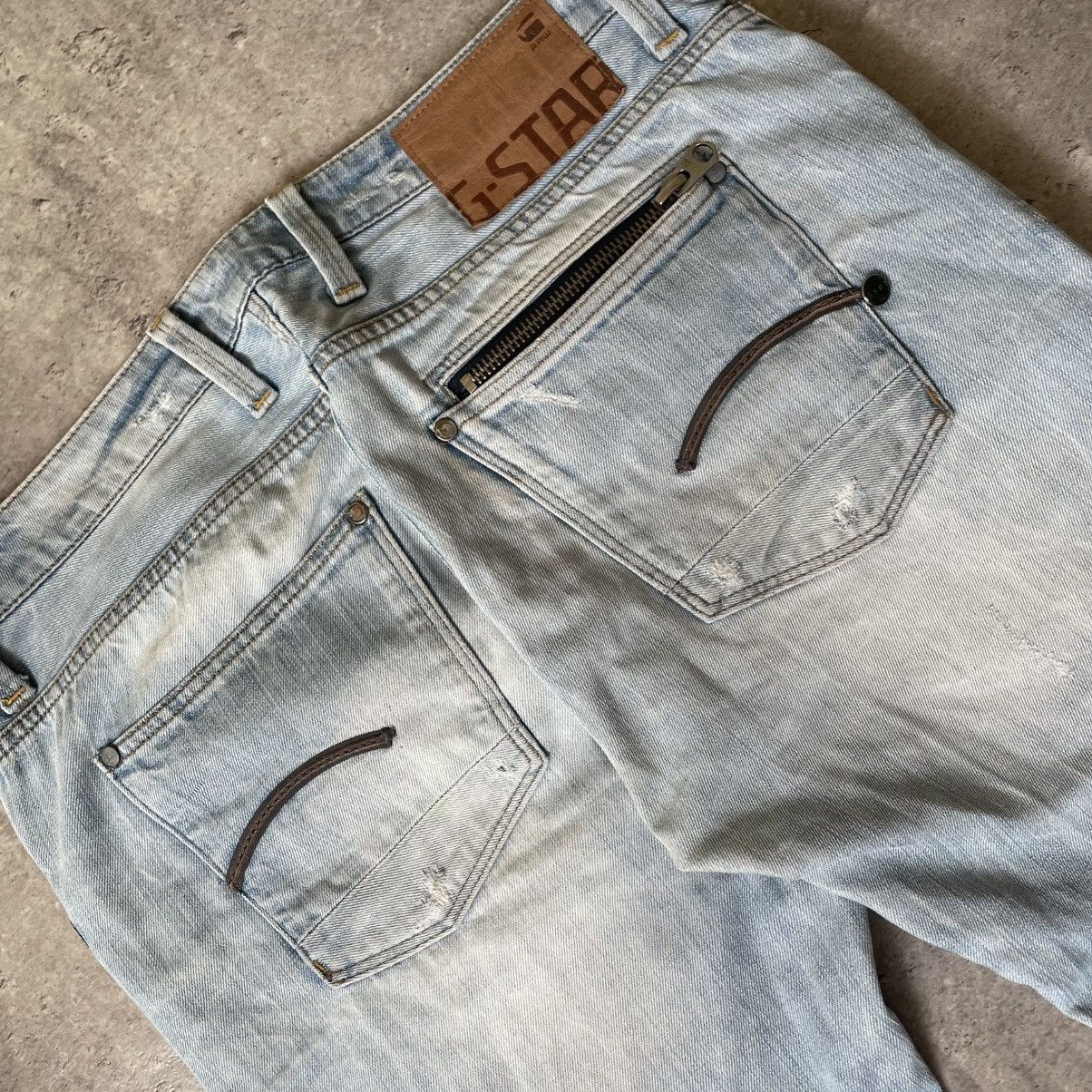 G-Star Vintage G-Star Raw Pocket ZIP Flared Pants Drip Straight Size US 34 / EU 50 - 3 Thumbnail