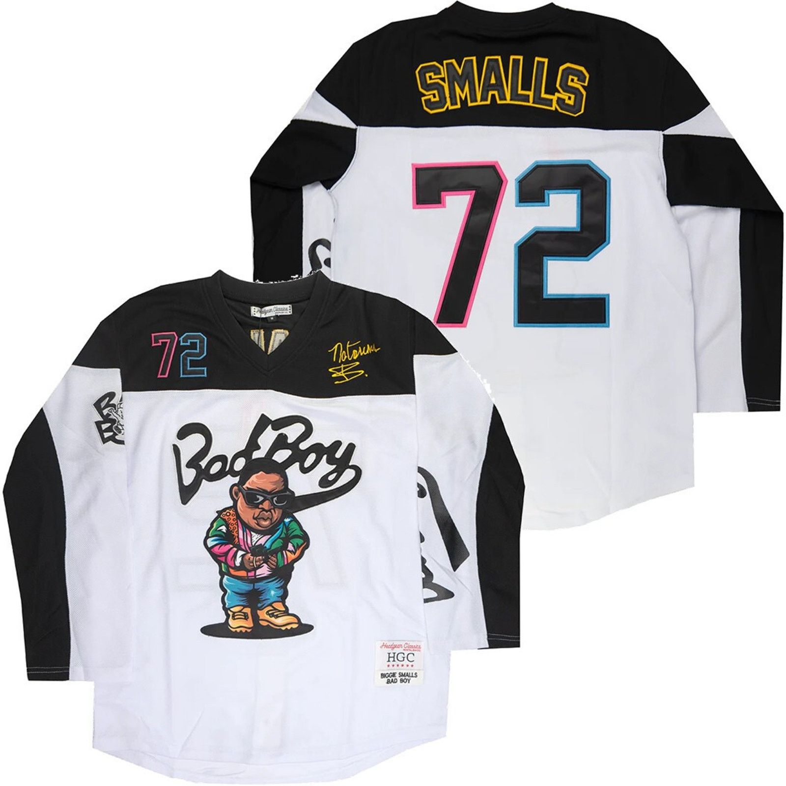 Other Bad Boy Records Biggie Smalls Headgear Classic Hockey Jersey Size US XL / EU 56 / 4 - 1 Thumbnail