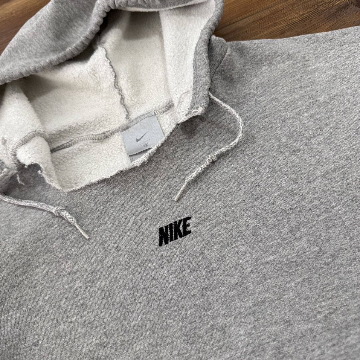 Nike Vintage Grey Nike Center Logo Grey Tag Hoodie Sweatshirt Size US XL / EU 56 / 4 - 2 Thumbnail