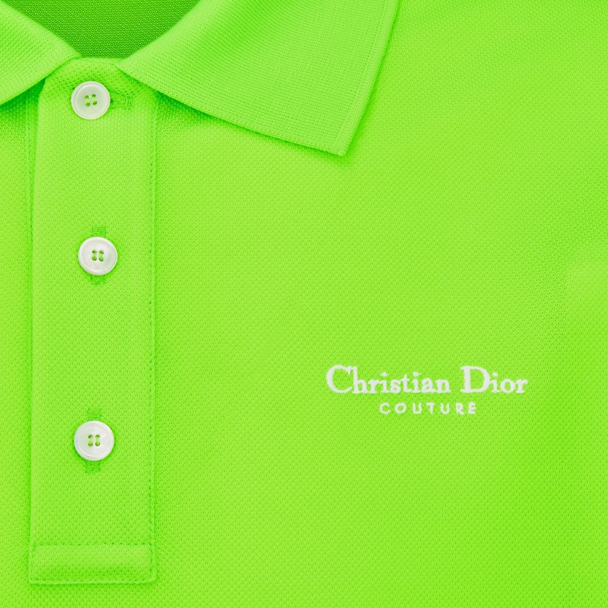 Dior o1bcso1str0226 Couture Polo Shirt in Green Size US L / EU 52-54 / 3 - 3 Thumbnail