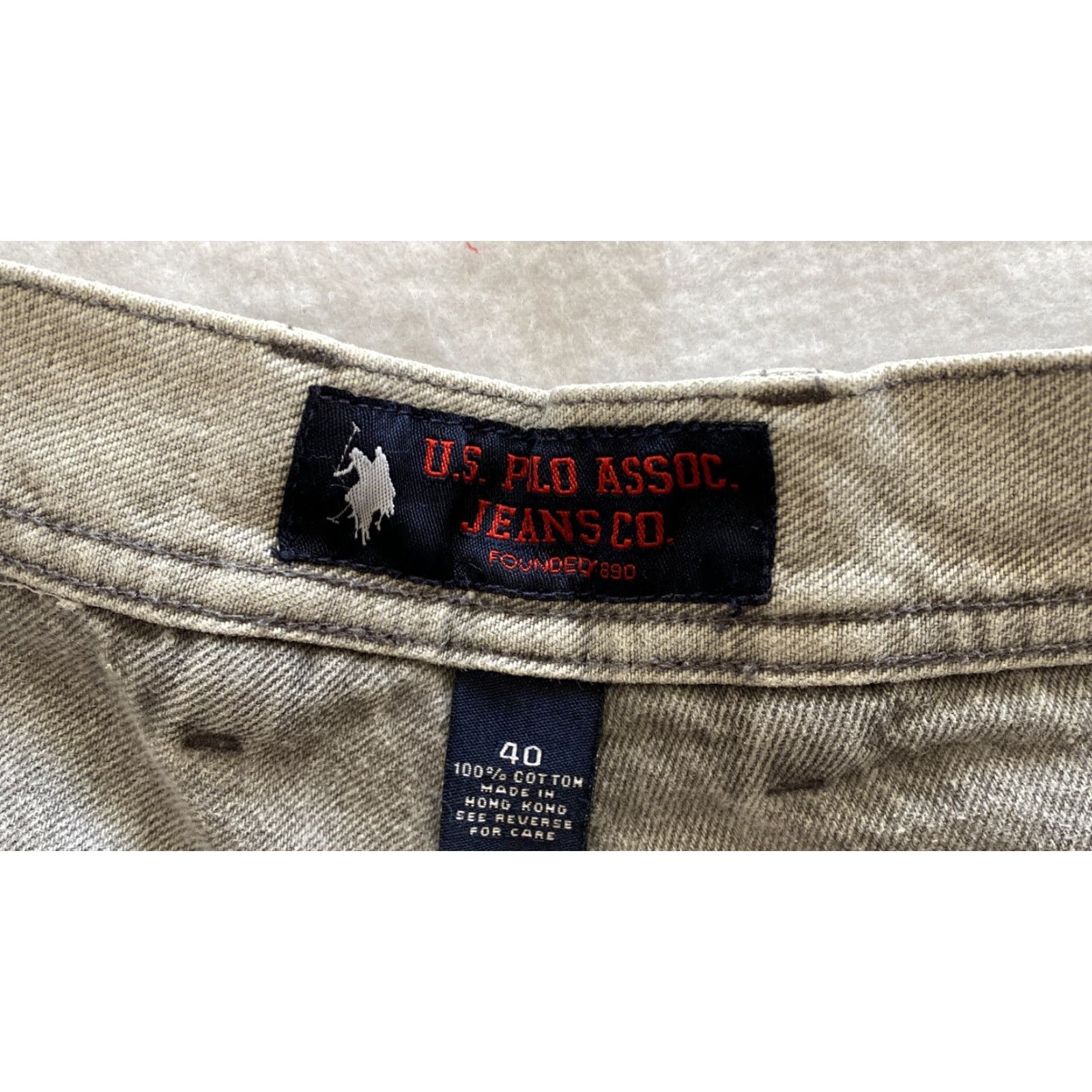 Vintage VINTAGE US Polo Assn. Denim Jeans Baggy Shorts Men’s Size 40 Gray 90s Baggy Hip Hop 90s Mens Short Pants Size US L / EU 52-54 / 3 - 5 Thumbnail