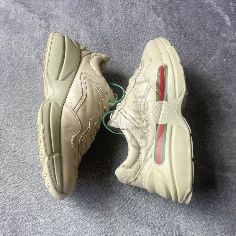 Gucci Gucci Rhyton Logo Low-Top Dad Sneakers - Size US 8.5 / EU 41-42 - 8 Thumbnail