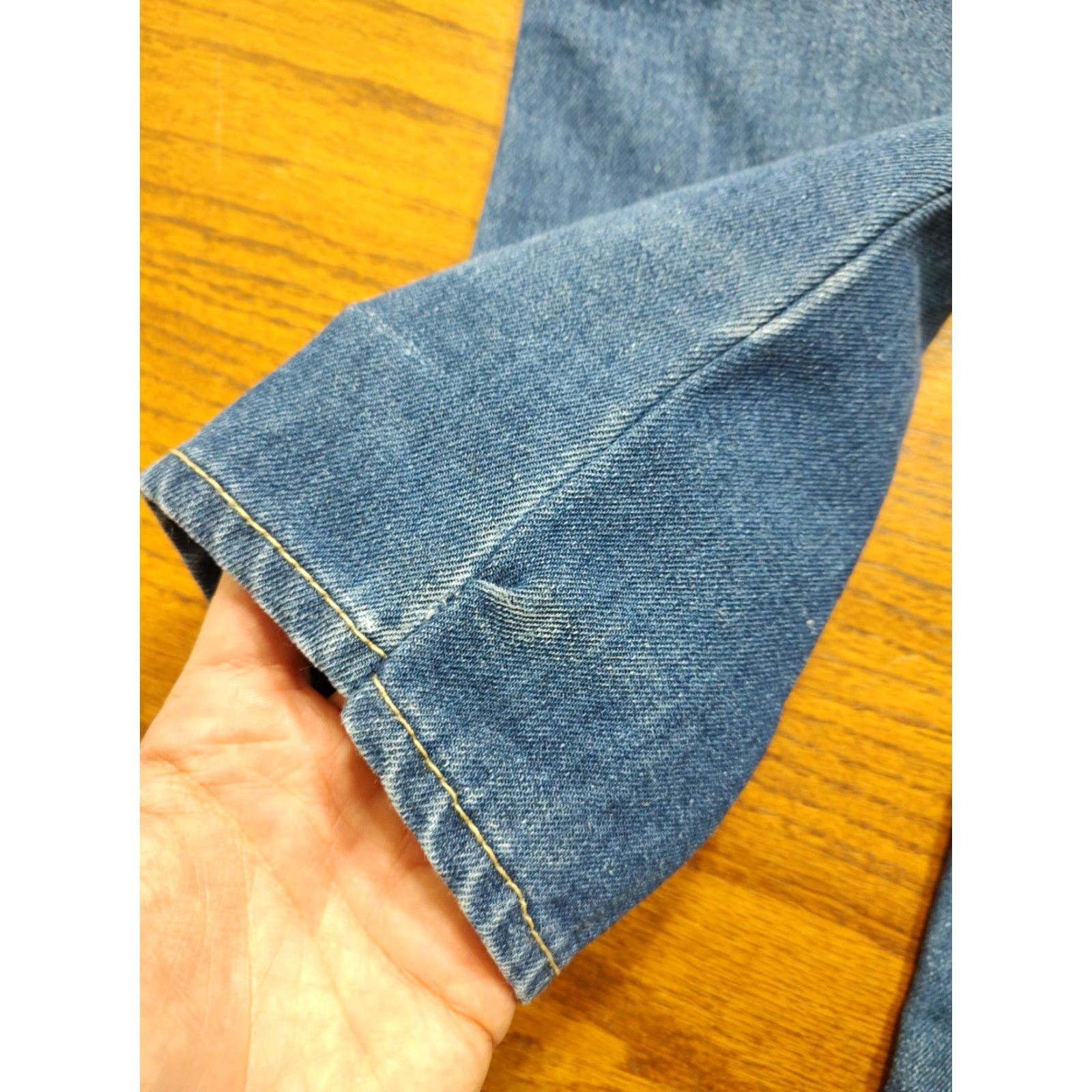 Denime VINTAGE Braxton Jeans Women 22 x 34 Denim Stretch 5-Pocket Blue Tapered Straight Rise High Zipper Closure Mens? Women? Size 40" / US 18 - 6 Thumbnail