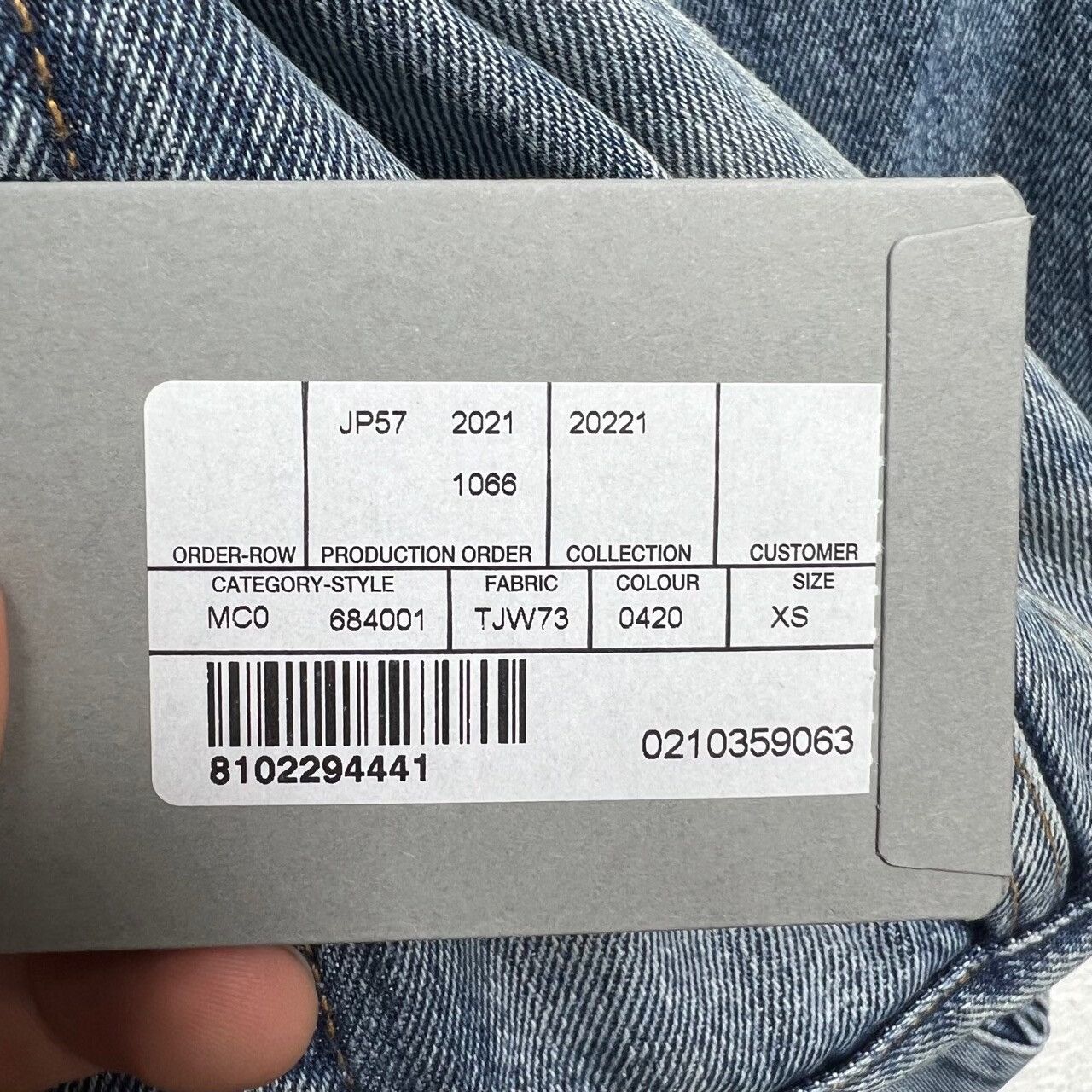 Balenciaga Balenciaga x FORTNITE 2021 Large Fit Jacket in blue denim Size US XS / EU 42 / 0 - 7 Thumbnail