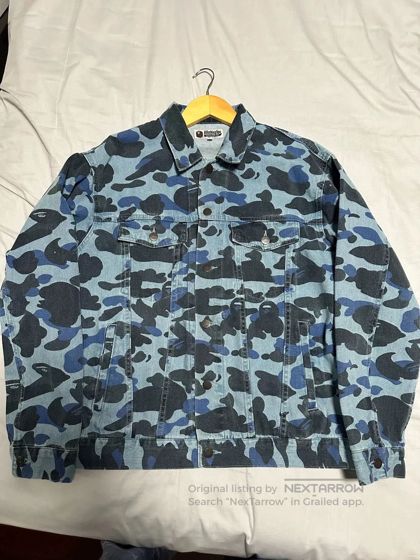 Bape BAPE Denim Jacket with Camo Lining. Size US M / EU 48-50 / 2 - 1 Thumbnail