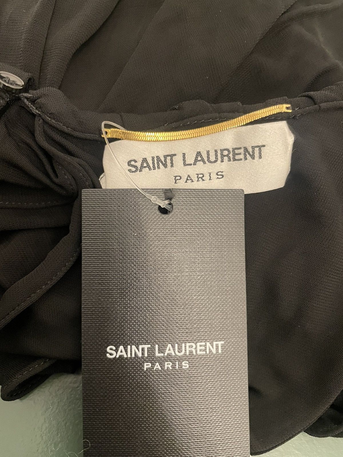 Saint Laurent Paris Saint Laurent Long Dress with draped top/open back Size M / US 6-8 / IT 42-44 - 10 Thumbnail