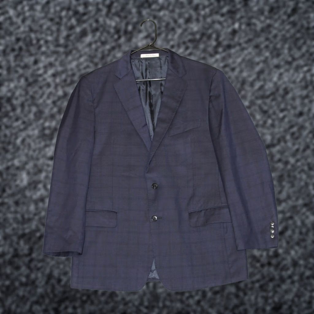 Joseph Abboud Joseph Abboud Suit Jacket Mens 42R Blue Wool Lanificio T G di Fabio 1402/2FP Size 42R - 1 Thumbnail